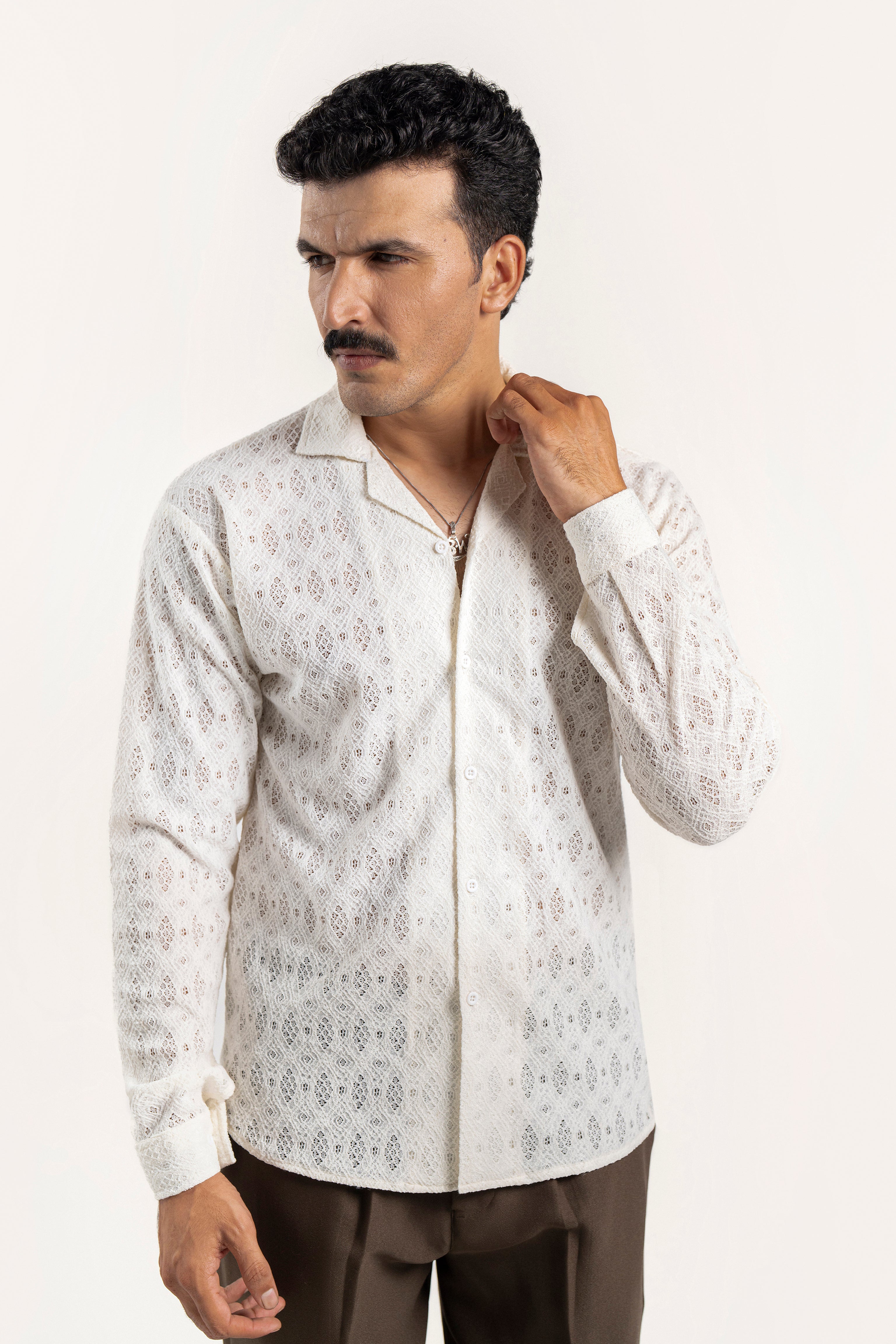 Sandlace Crochet Shirt