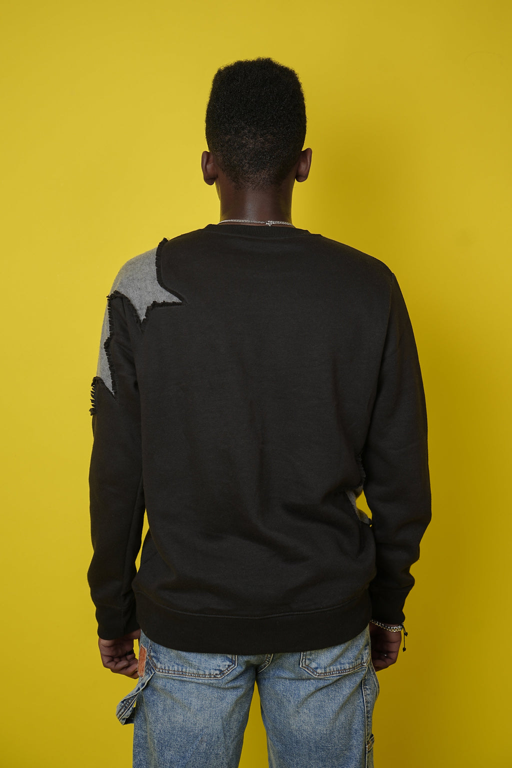 "Chill in Error" Patchwork Sweatshirt