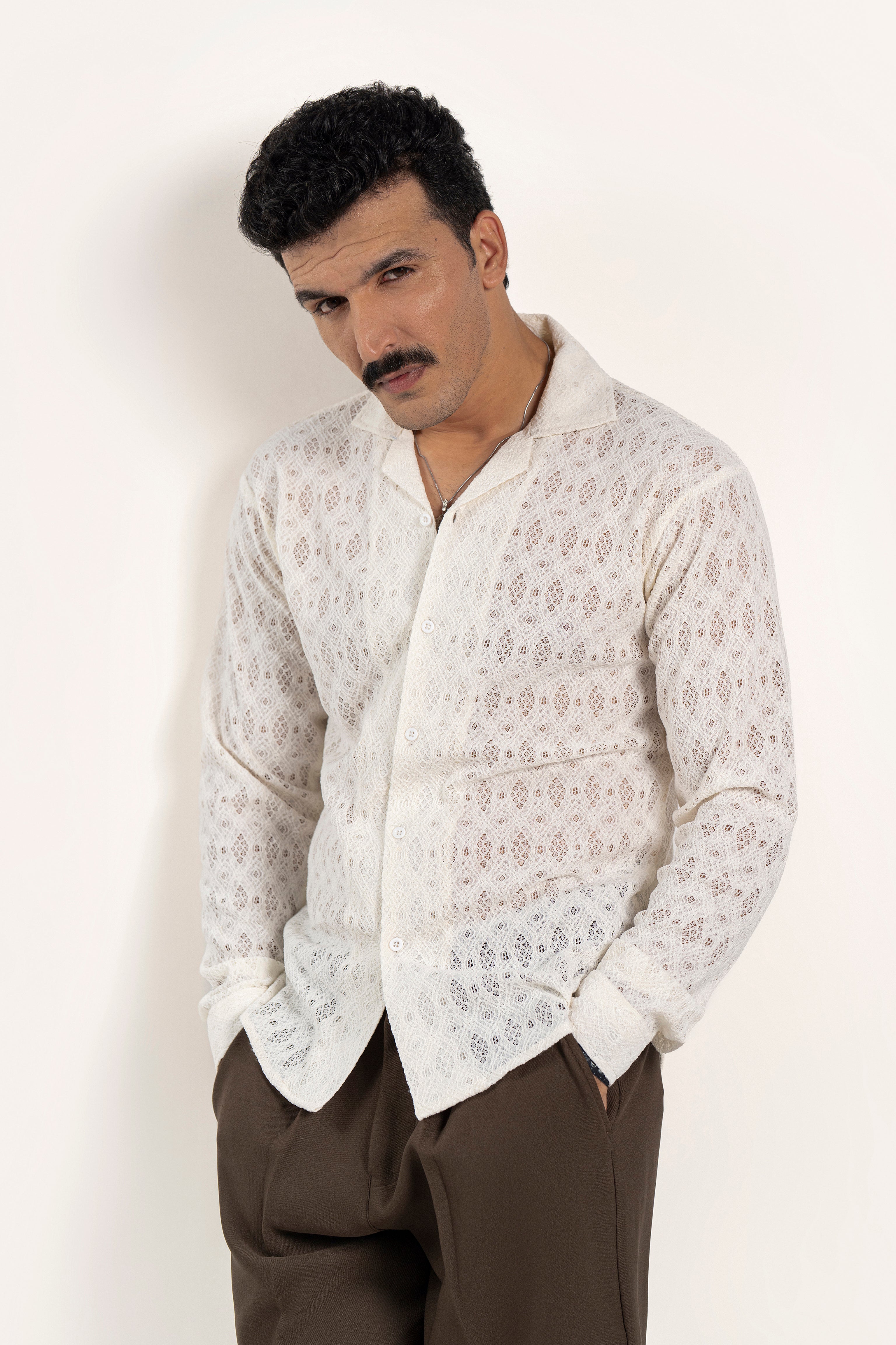 Sandlace Crochet Shirt