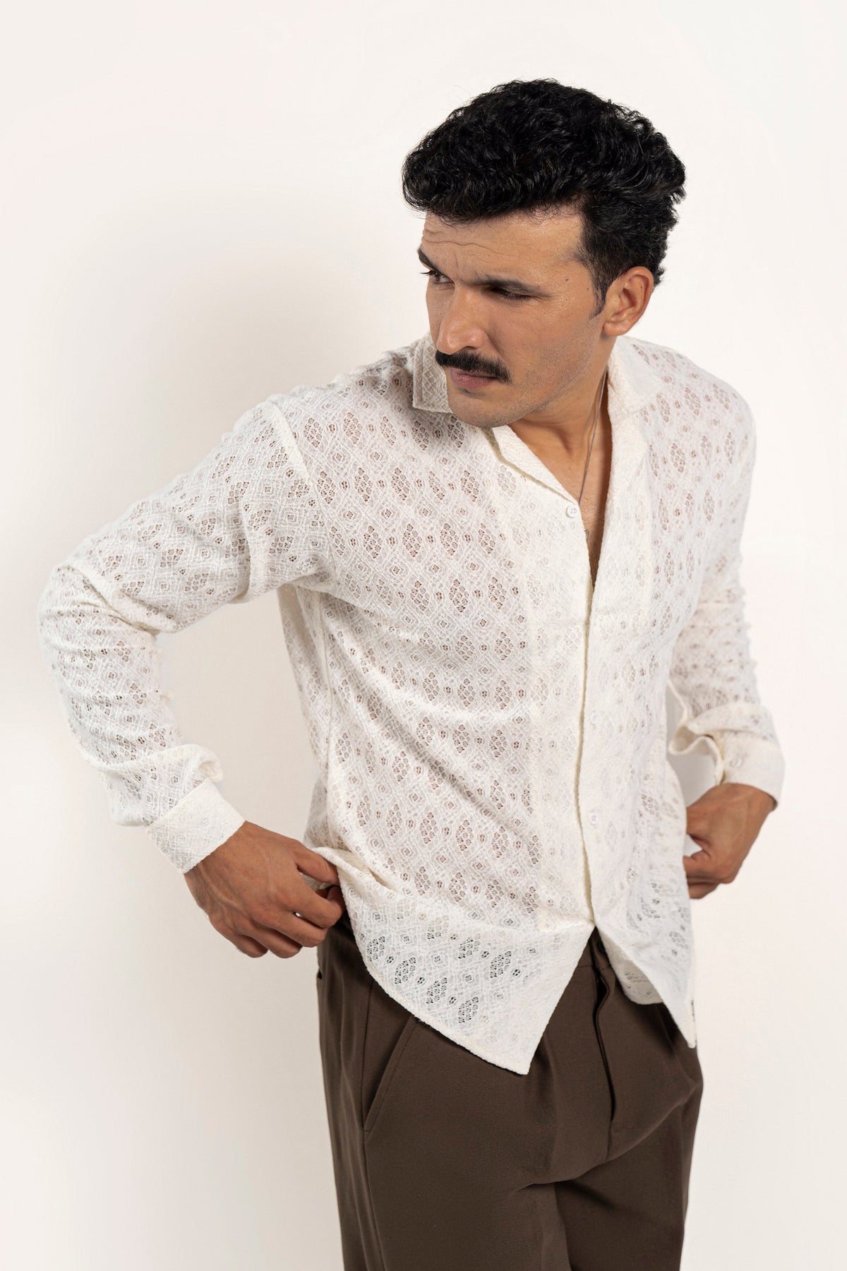 Sandlace Crochet Shirt