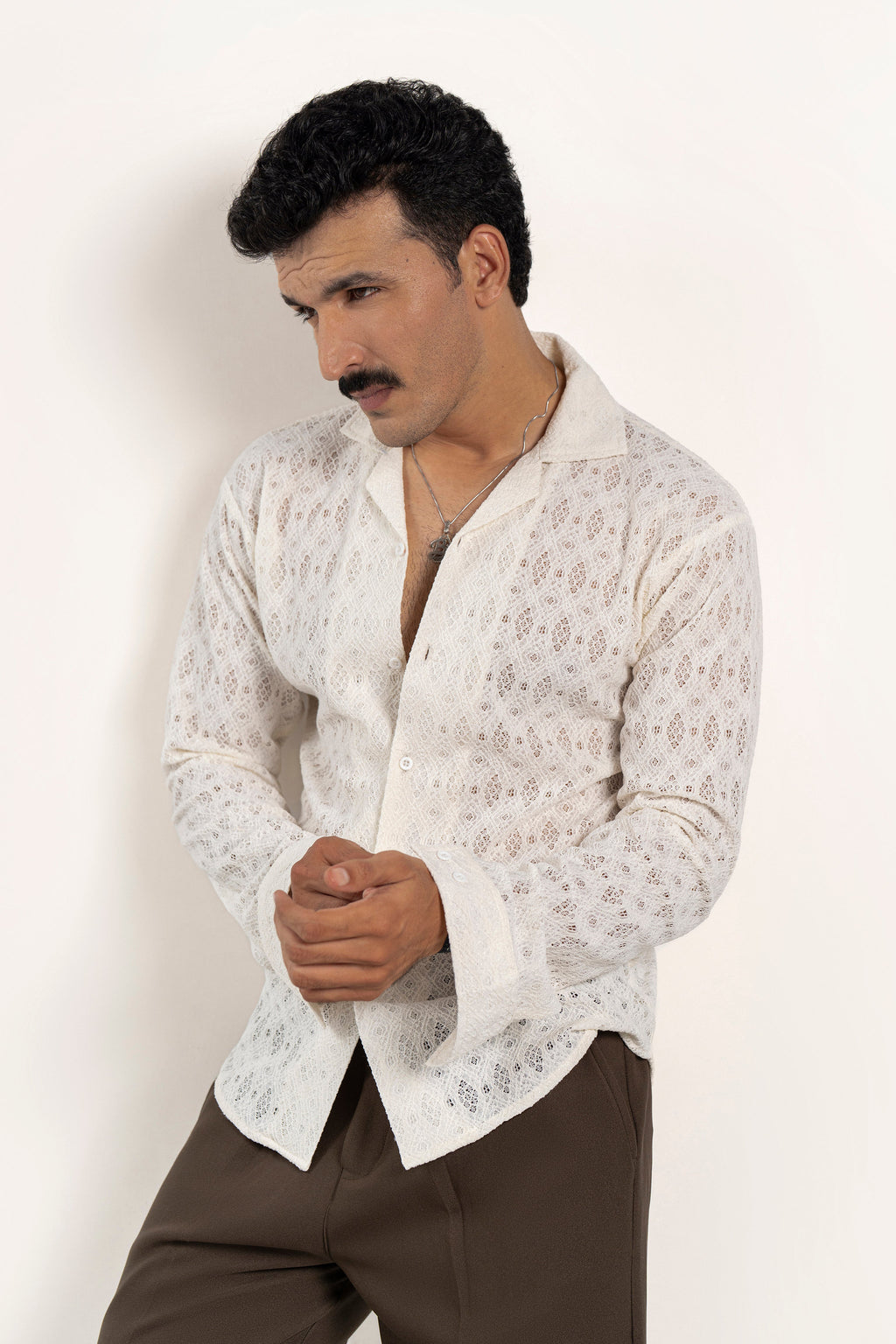 Sandlace Crochet Shirt