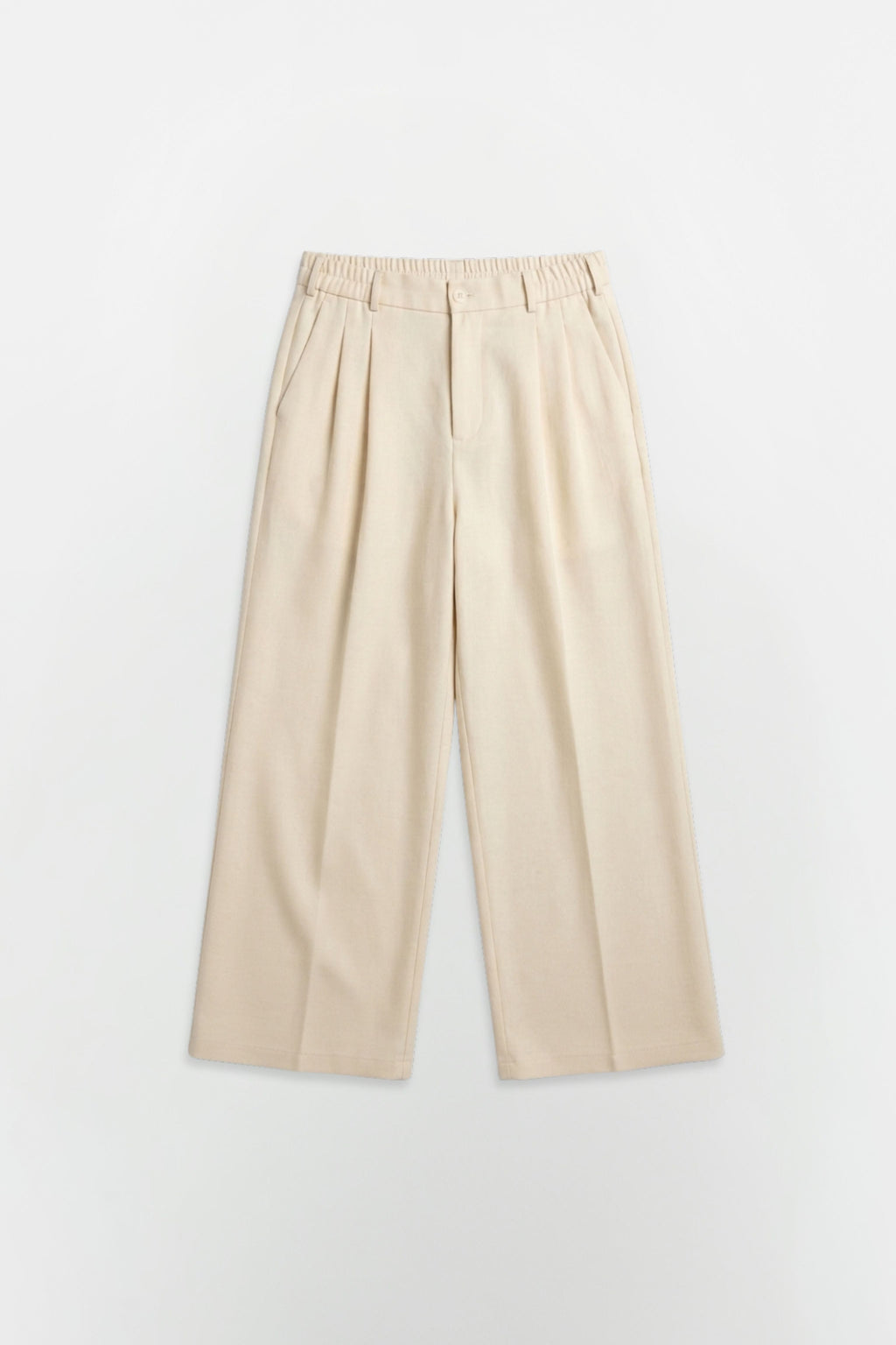SOLÉA Beige Baggy Pleated Pants