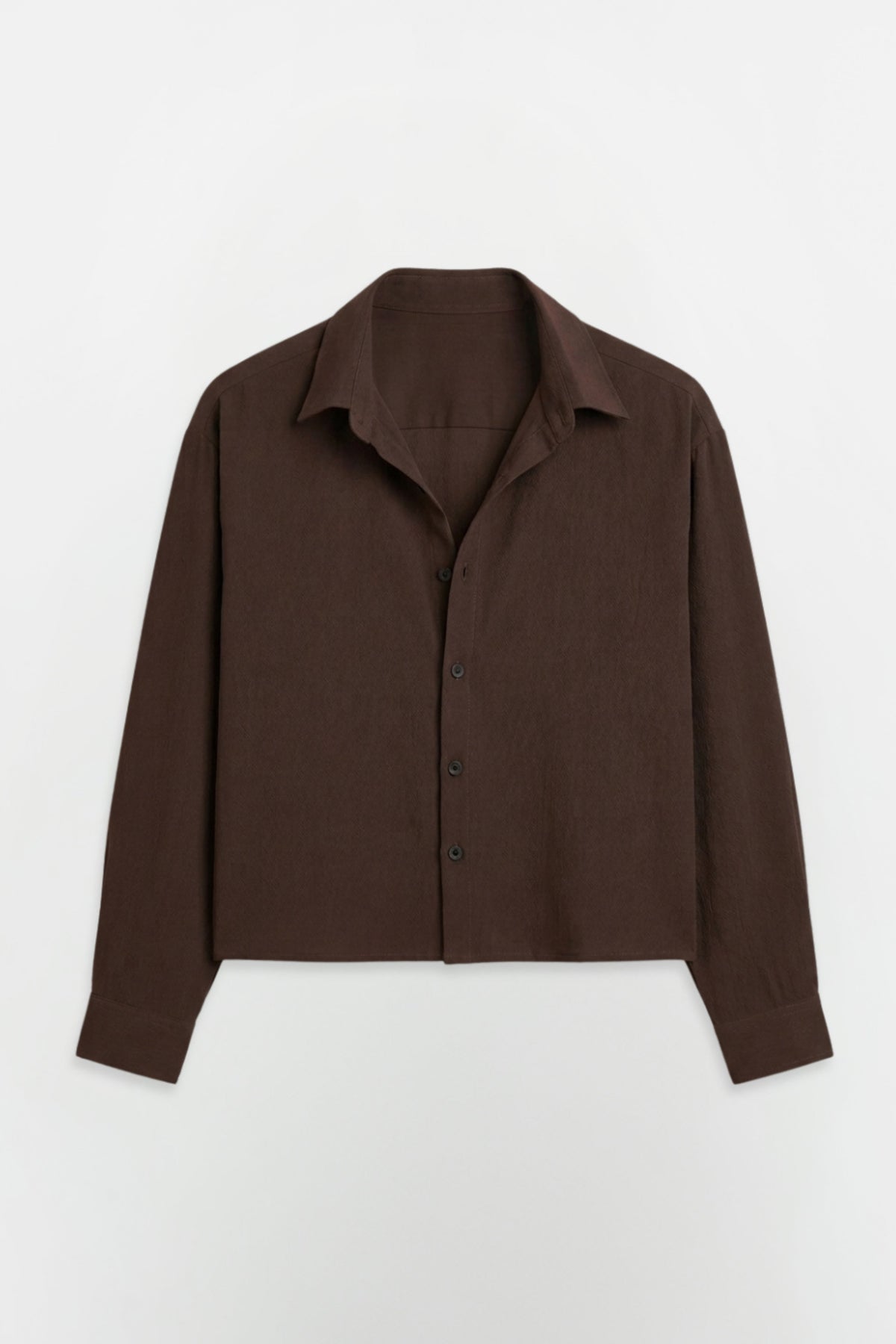 Cocoa Cropped Oversized Shirt