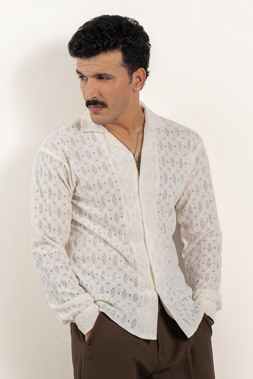 Sandlace Crochet Shirt