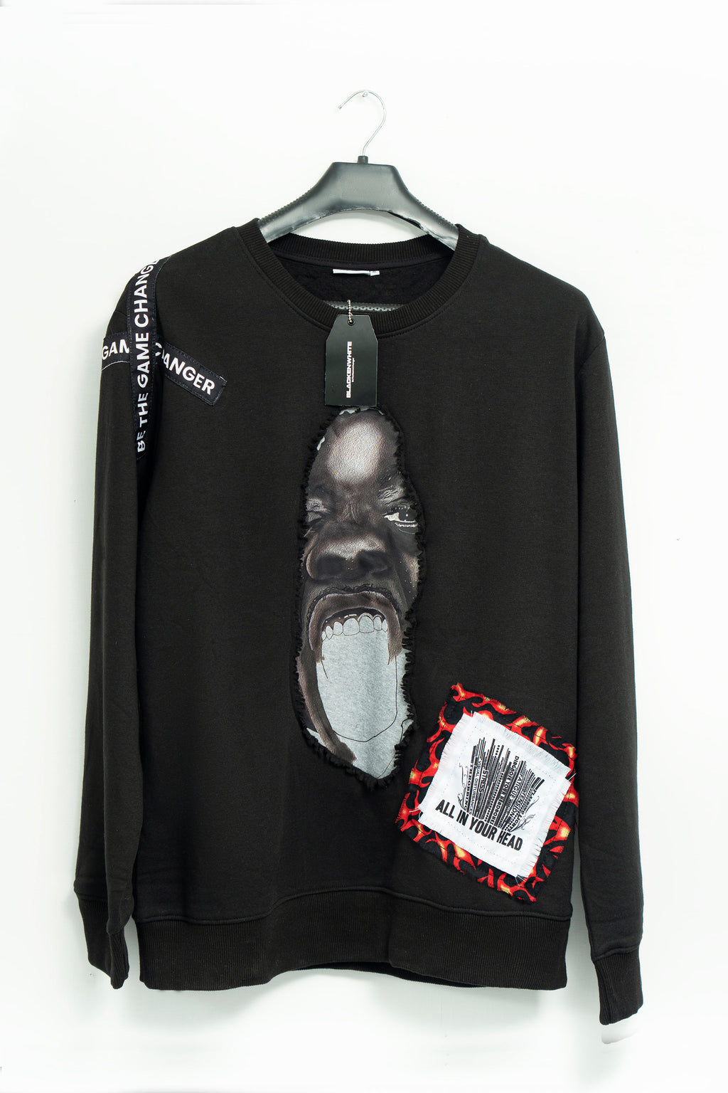 "Freedom of Mind" Patchwork Sweatshirt