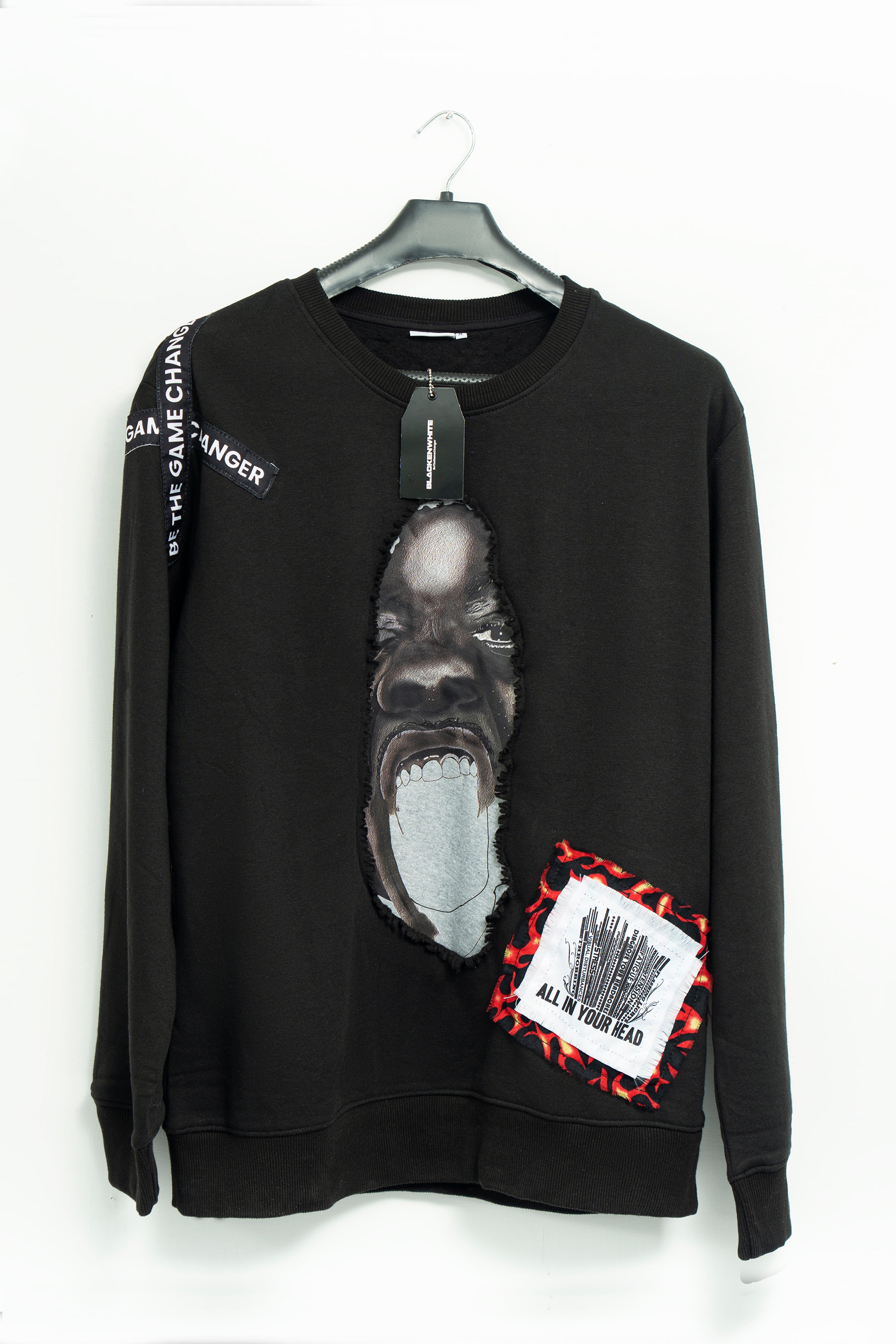 "Freedom of Mind" Patchwork Sweatshirt