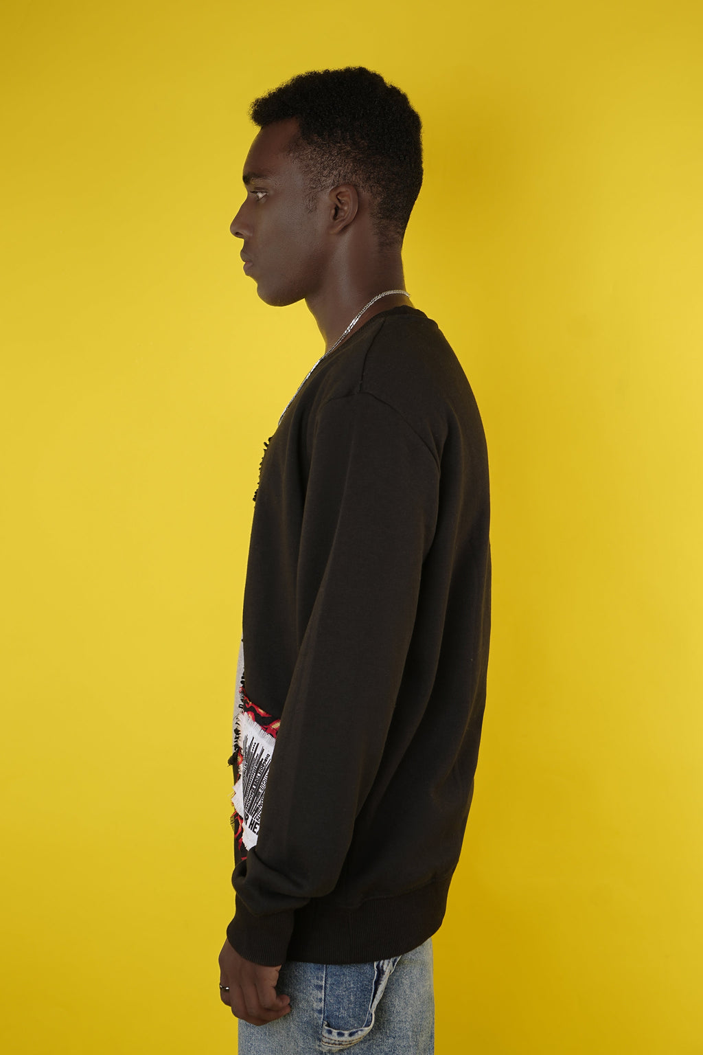 "Freedom of Mind" Patchwork Sweatshirt