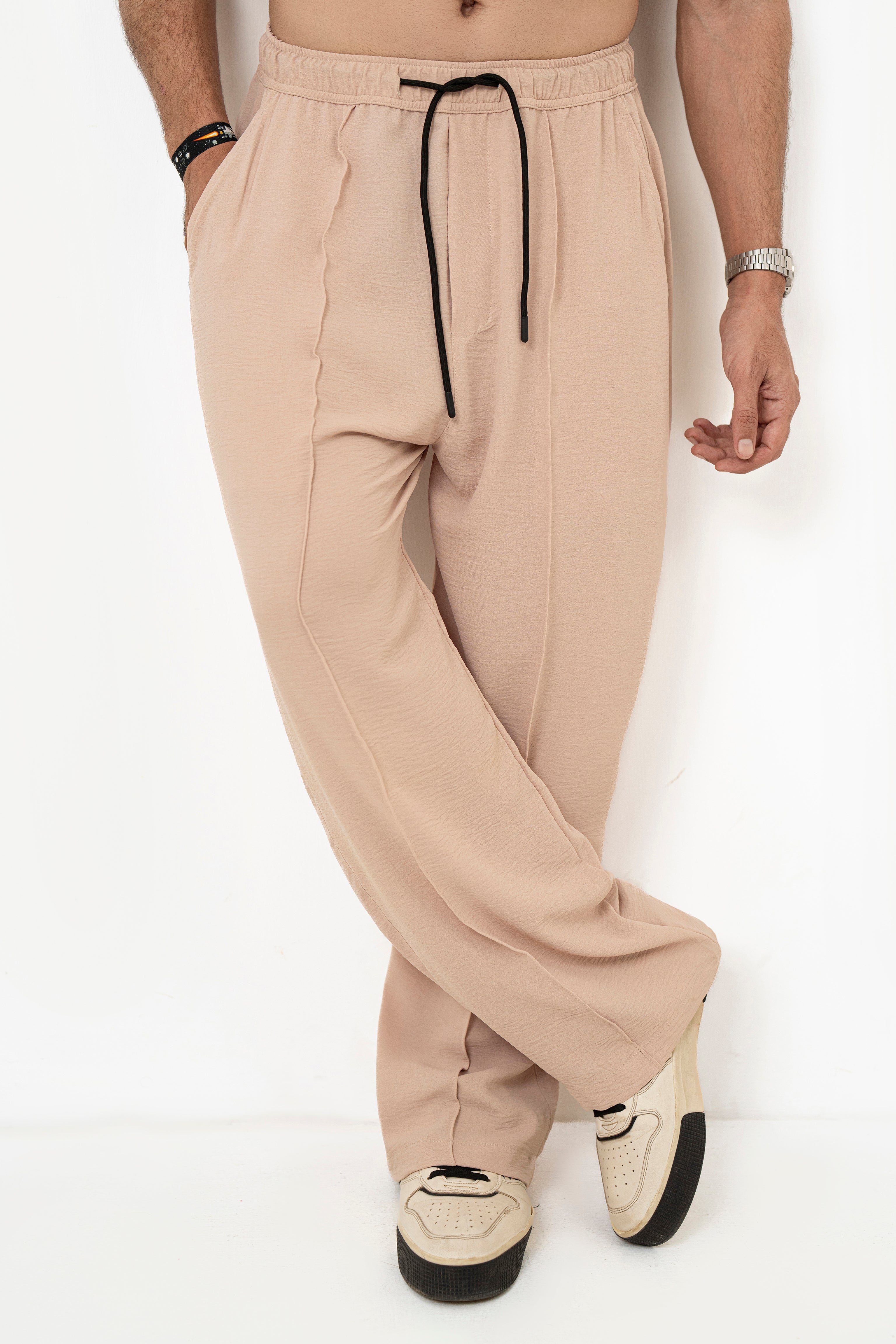 Beige Ease Oversized Co Ord Set