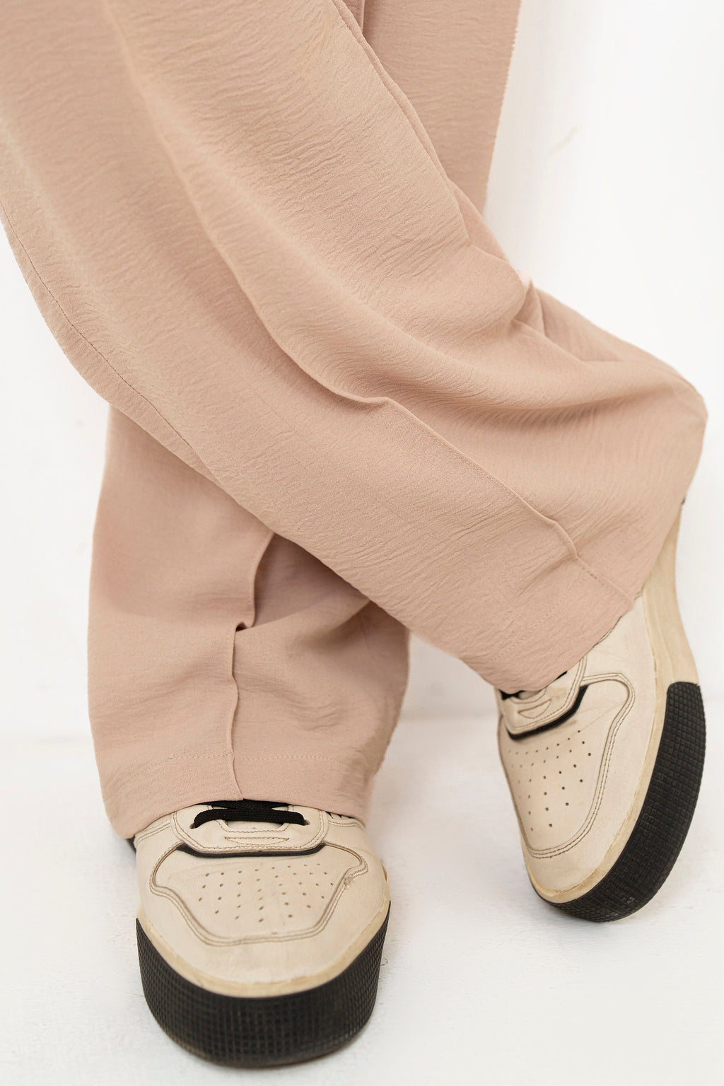 Beige Ease Oversized Co Ord Set