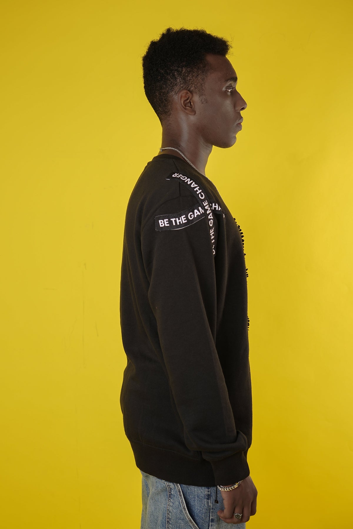 "Freedom of Mind" Patchwork Sweatshirt