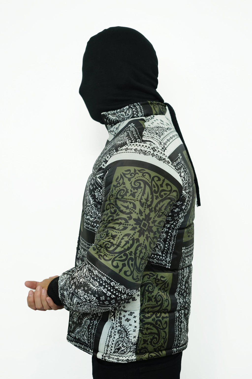 Verde Bandana Puffer Jacket