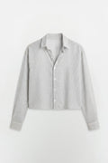 SOLÉA Minimal Lines Cropped Shirt