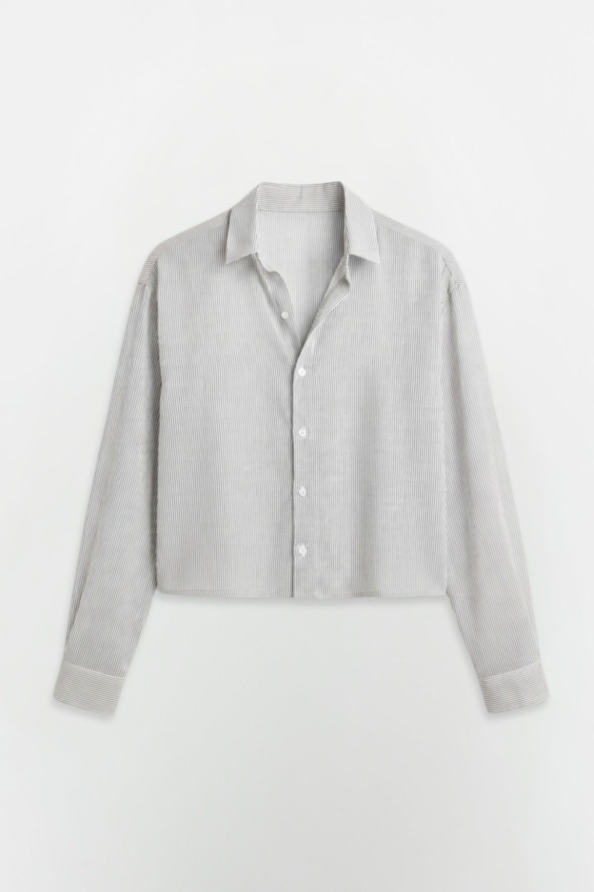 SOLÉA Minimal Lines Cropped Shirt