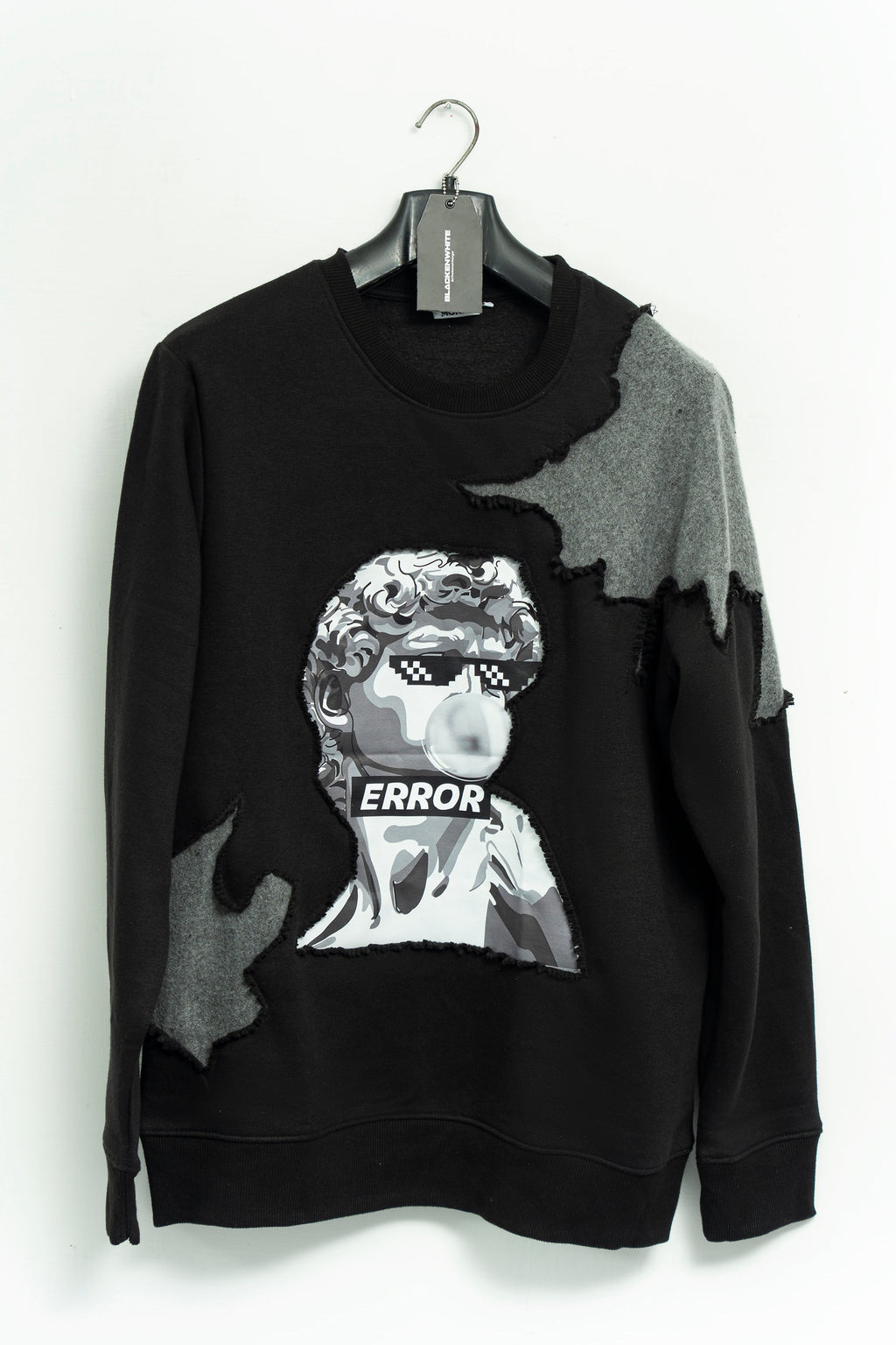 "Chill in Error" Patchwork Sweatshirt