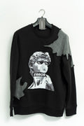"Chill in Error" Patchwork Sweatshirt