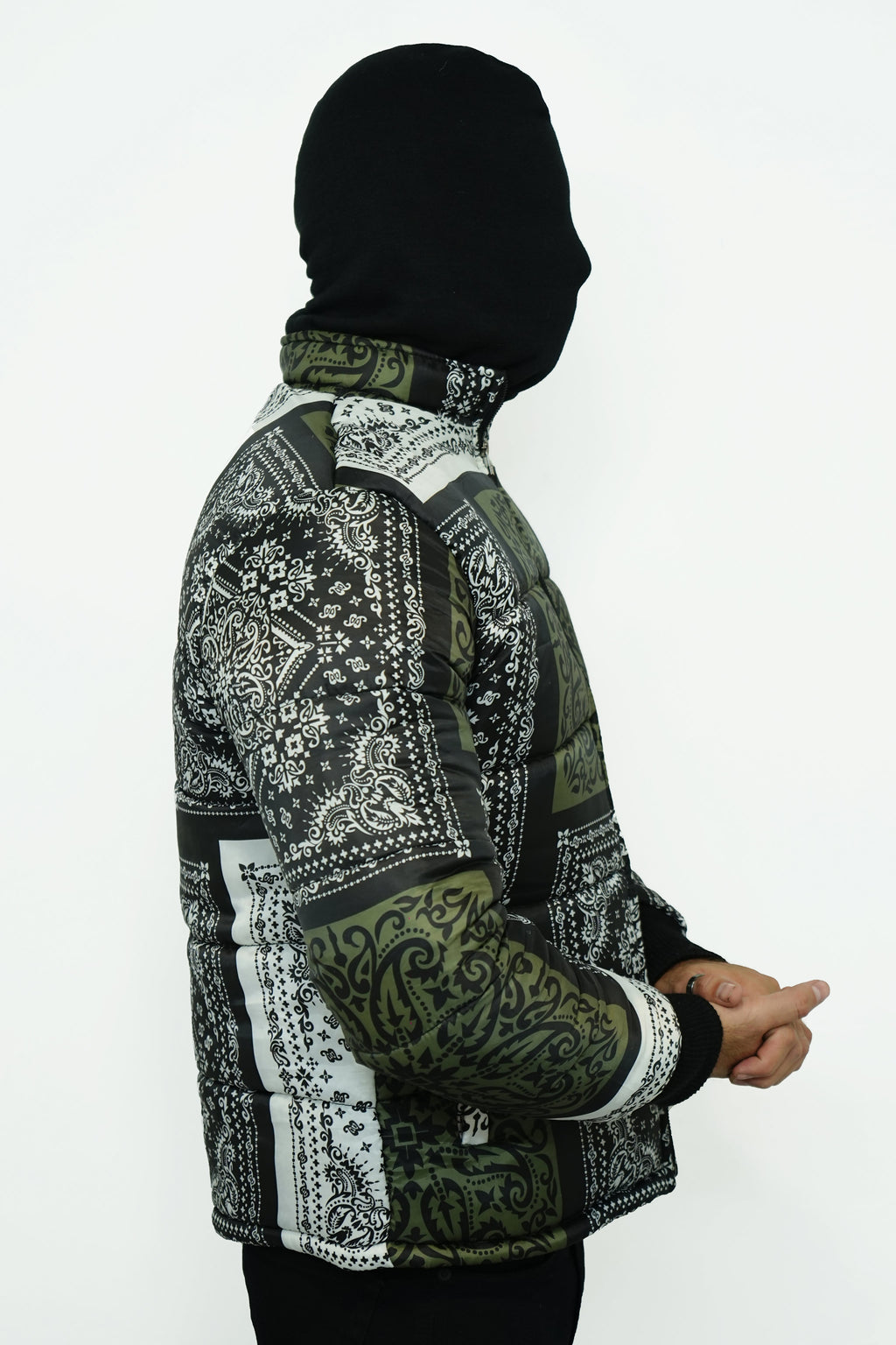 Verde Bandana Puffer Jacket