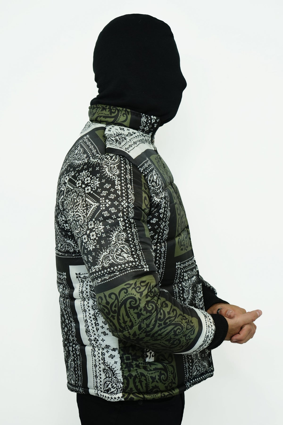 Verde Bandana Puffer Jacket