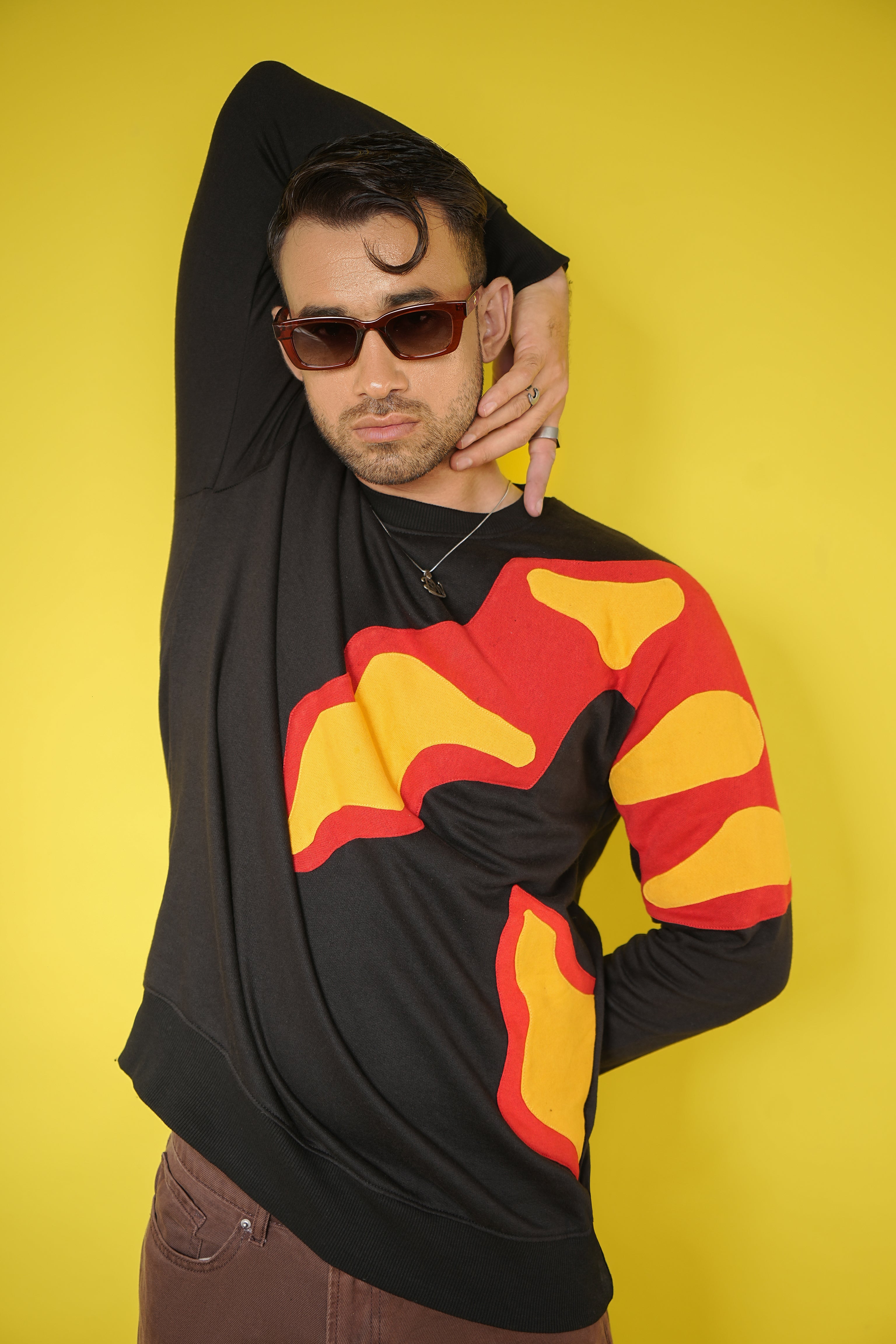 "Rock Candy" Patchwork Sweatshirt