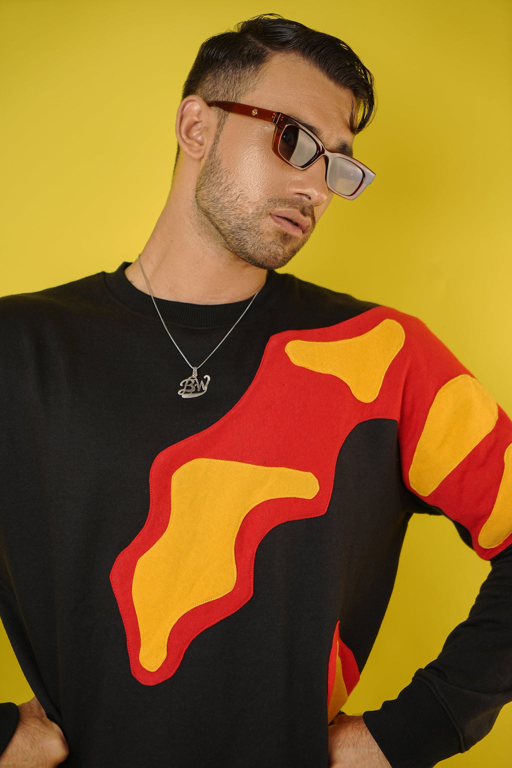 "Rock Candy" Patchwork Sweatshirt
