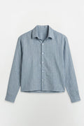 SOLÉA Breeze Striped Cropped Shirt