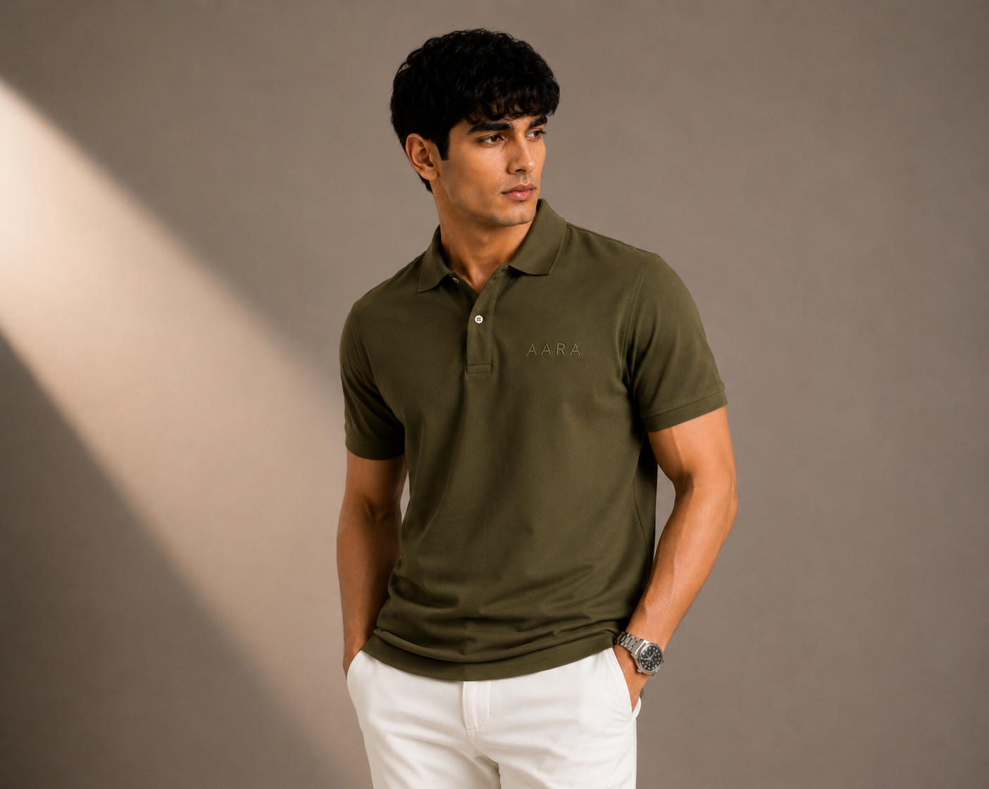 AARA Olive Green Polo Shirt – Signature Premium Collection