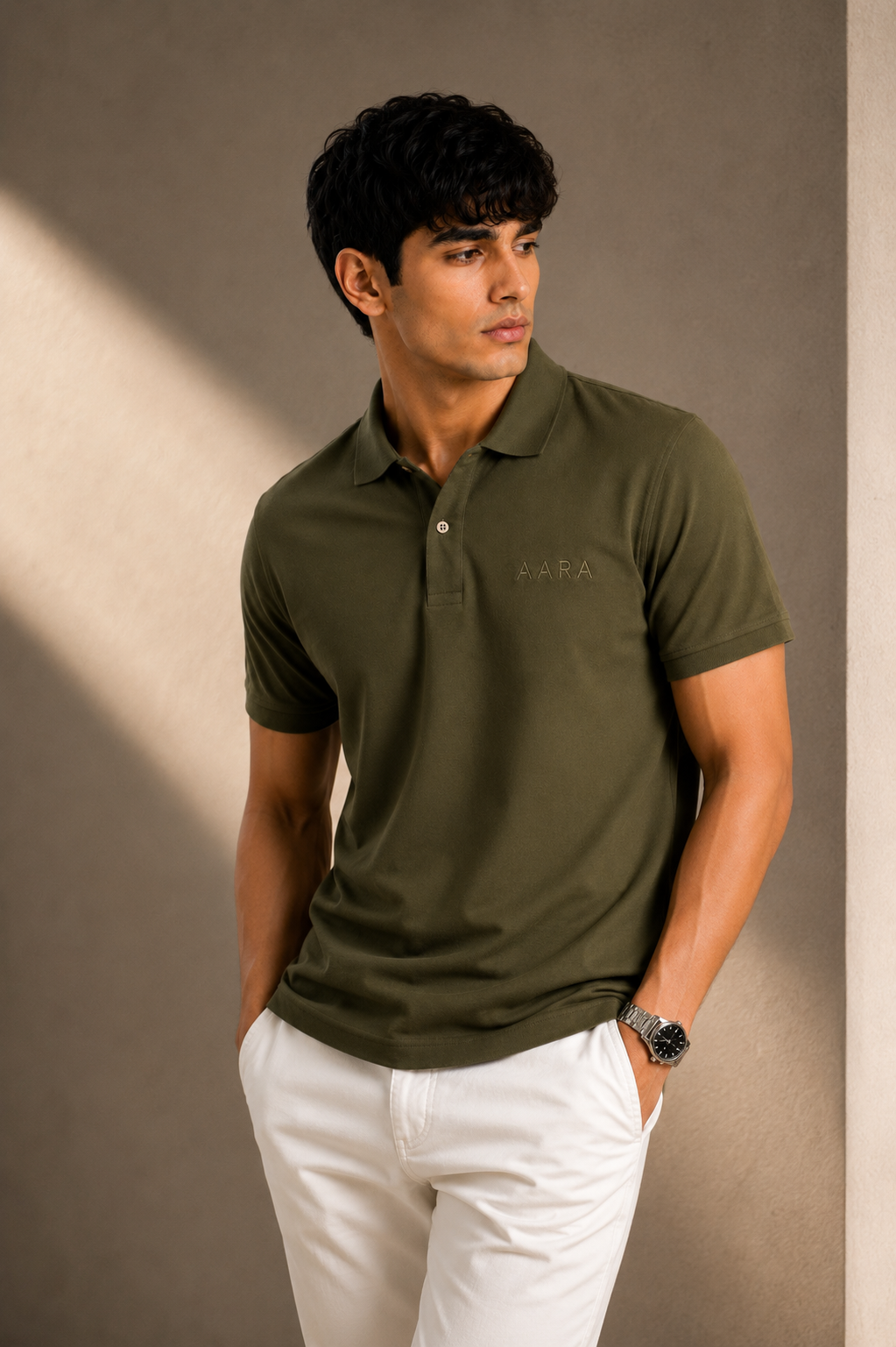 AARA Olive Green Polo Shirt – Signature Premium Collection
