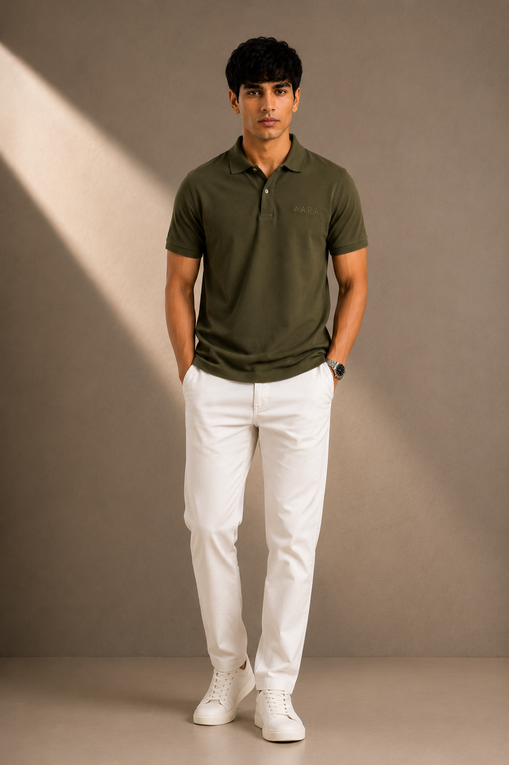AARA Olive Green Polo Shirt – Signature Premium Collection