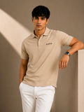 AARA Sand Beige Polo Shirt – Signature Walking Edition