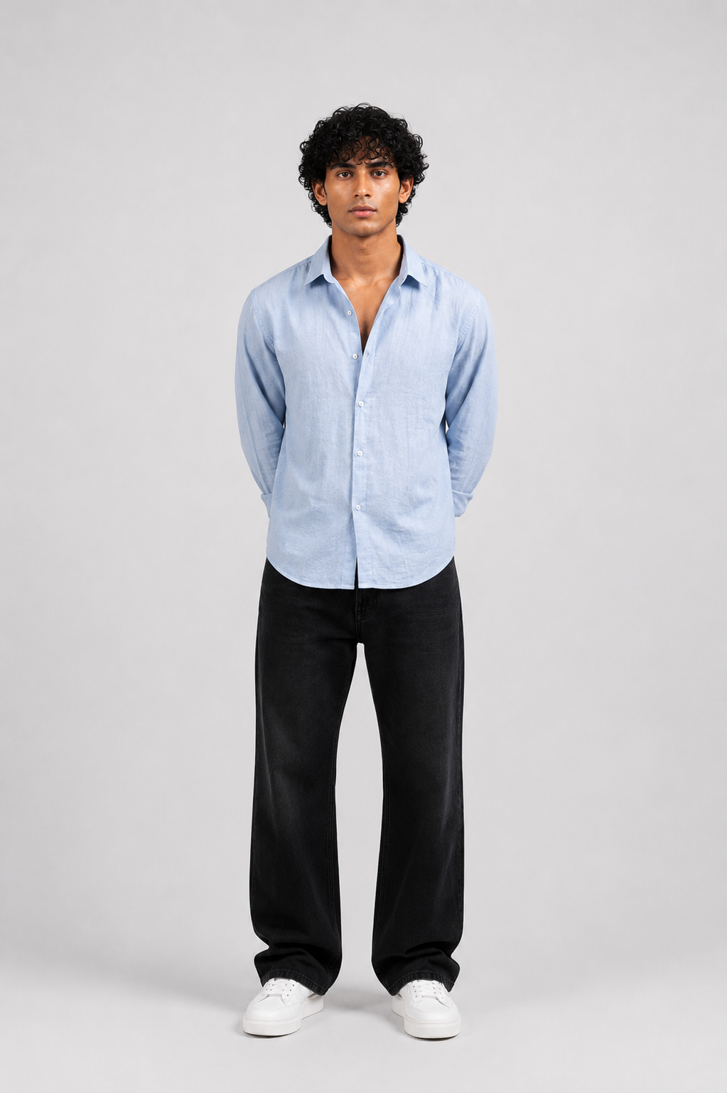 SOLÉA Sky Linen Oversized Shirt