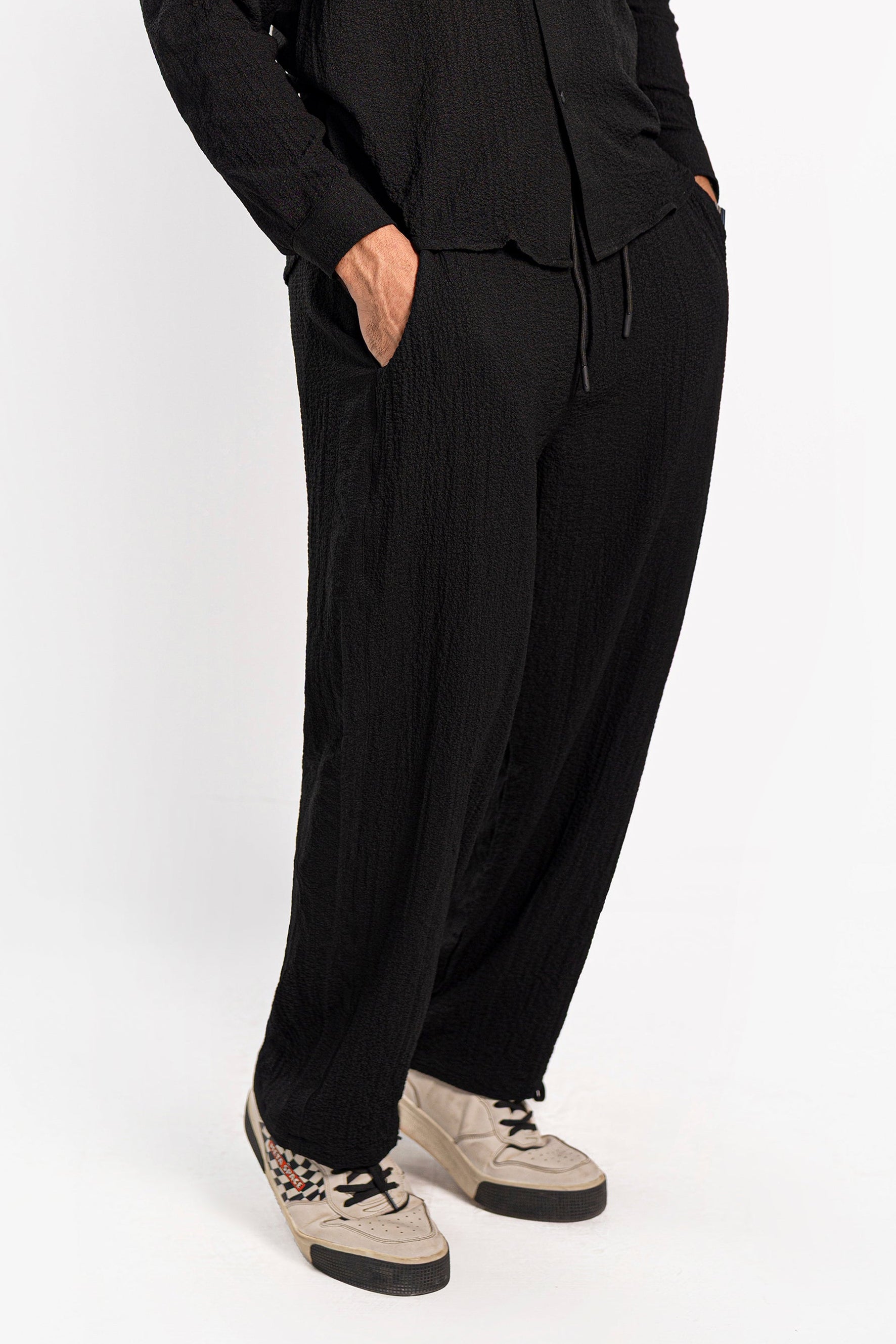 Noir Creased Overszied Co Ord Set