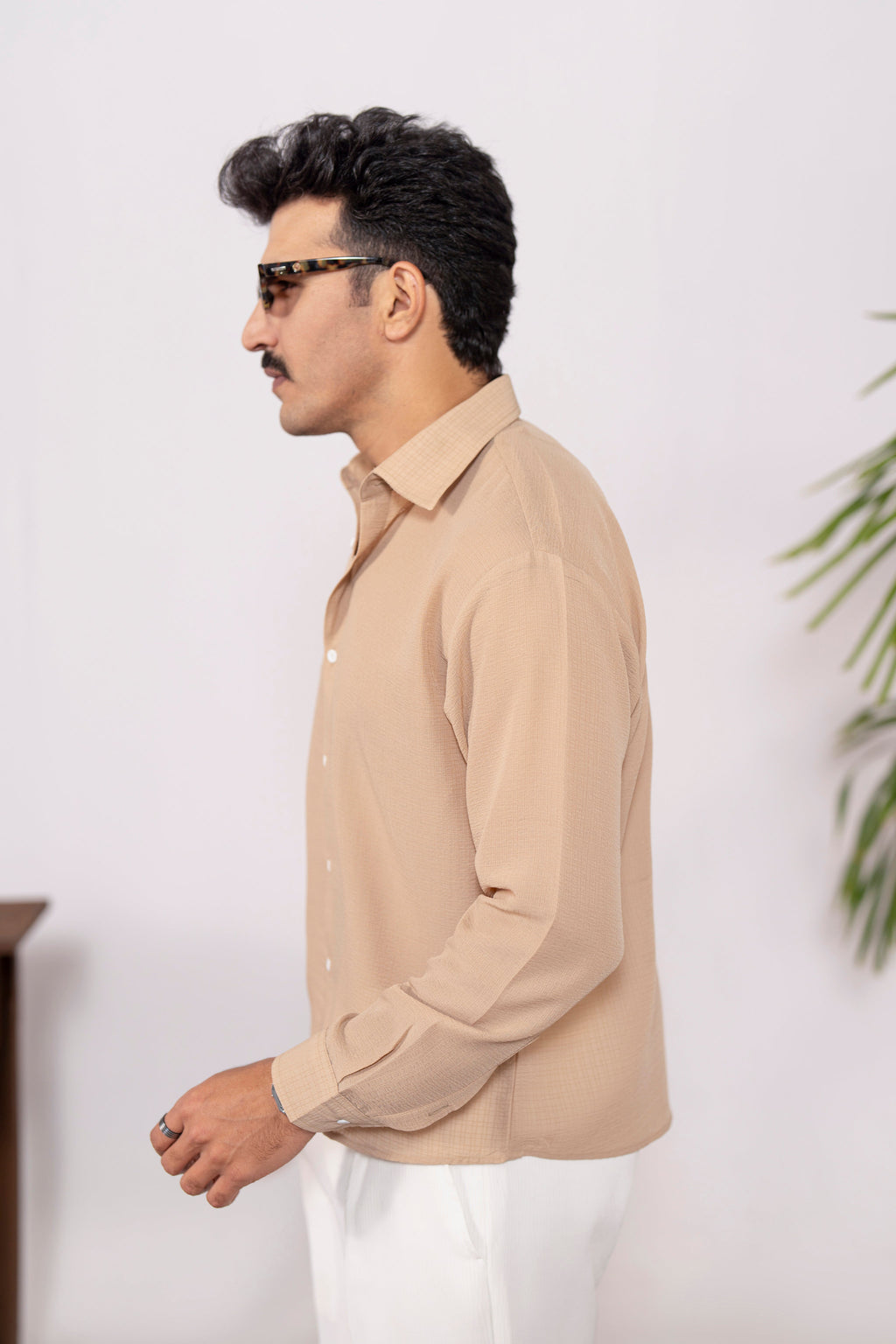 Dune Cropped Oversized Shirt