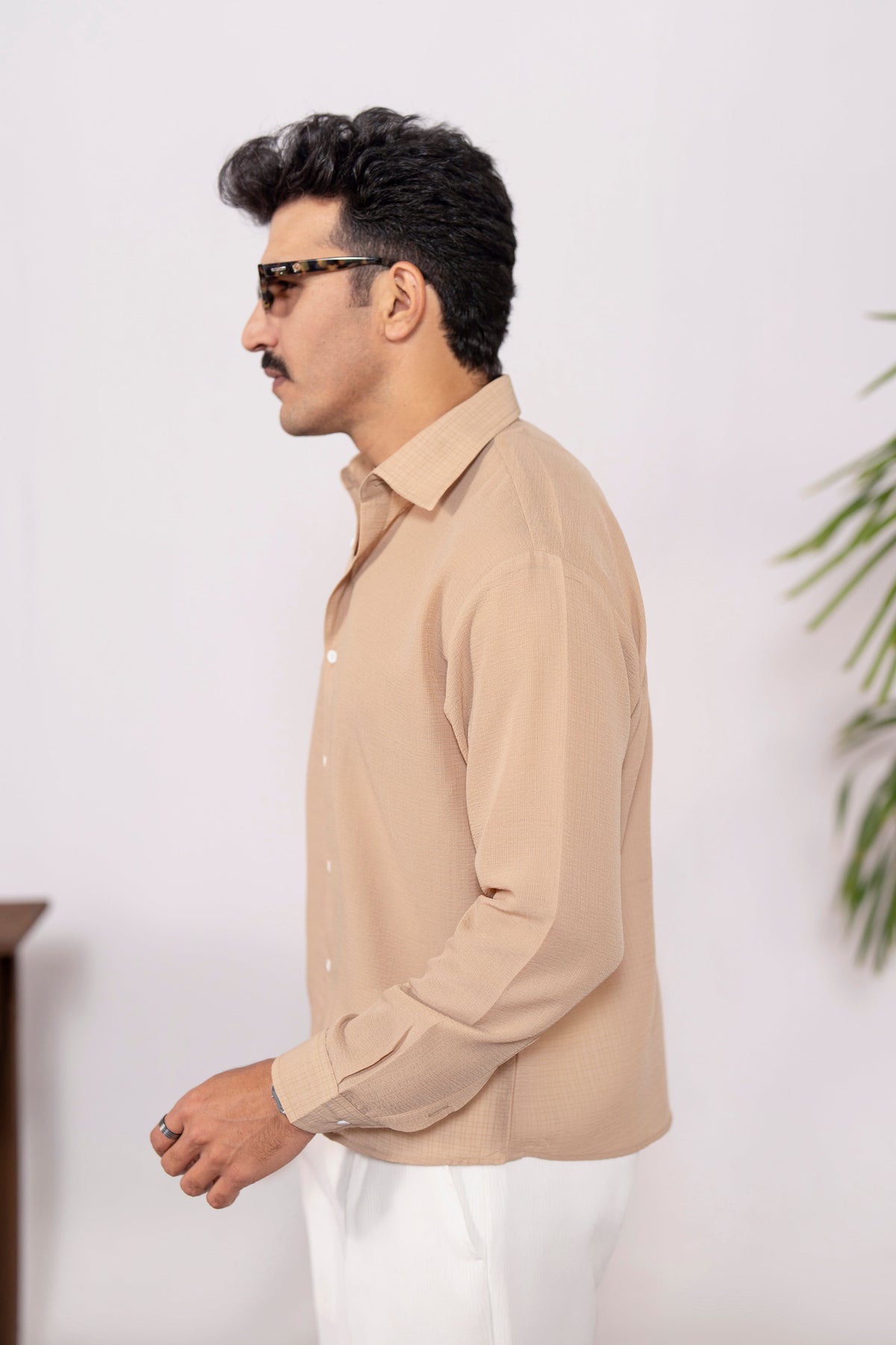 Dune Cropped Oversized Shirt