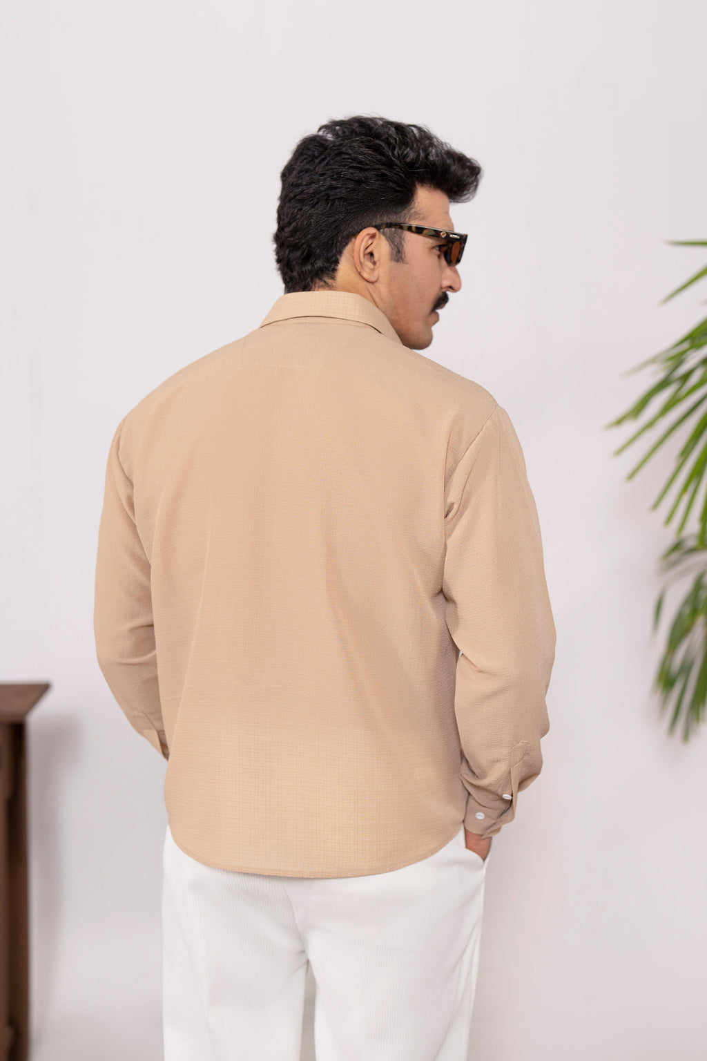 Dune Cropped Oversized Shirt