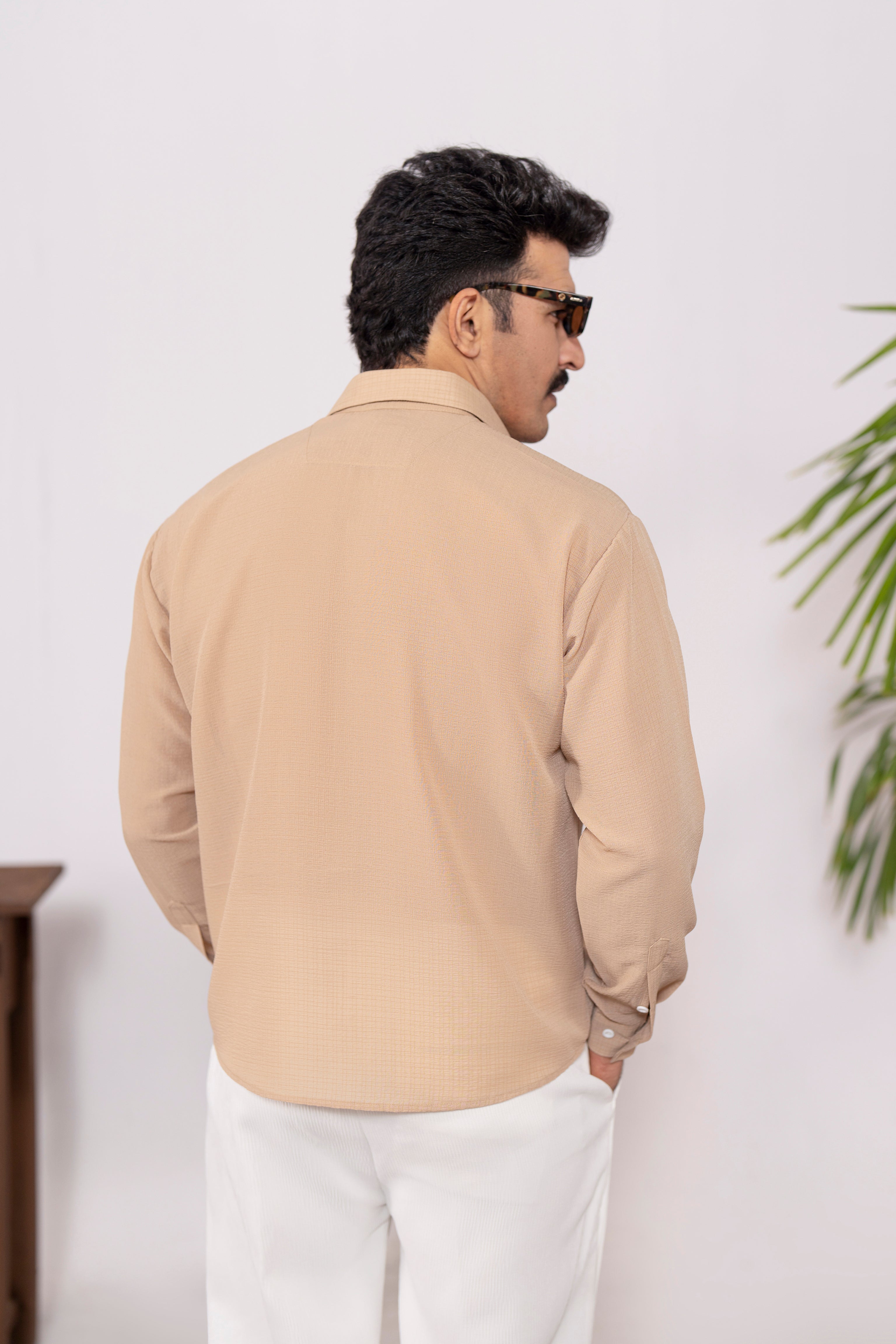 Dune Cropped Oversized Shirt