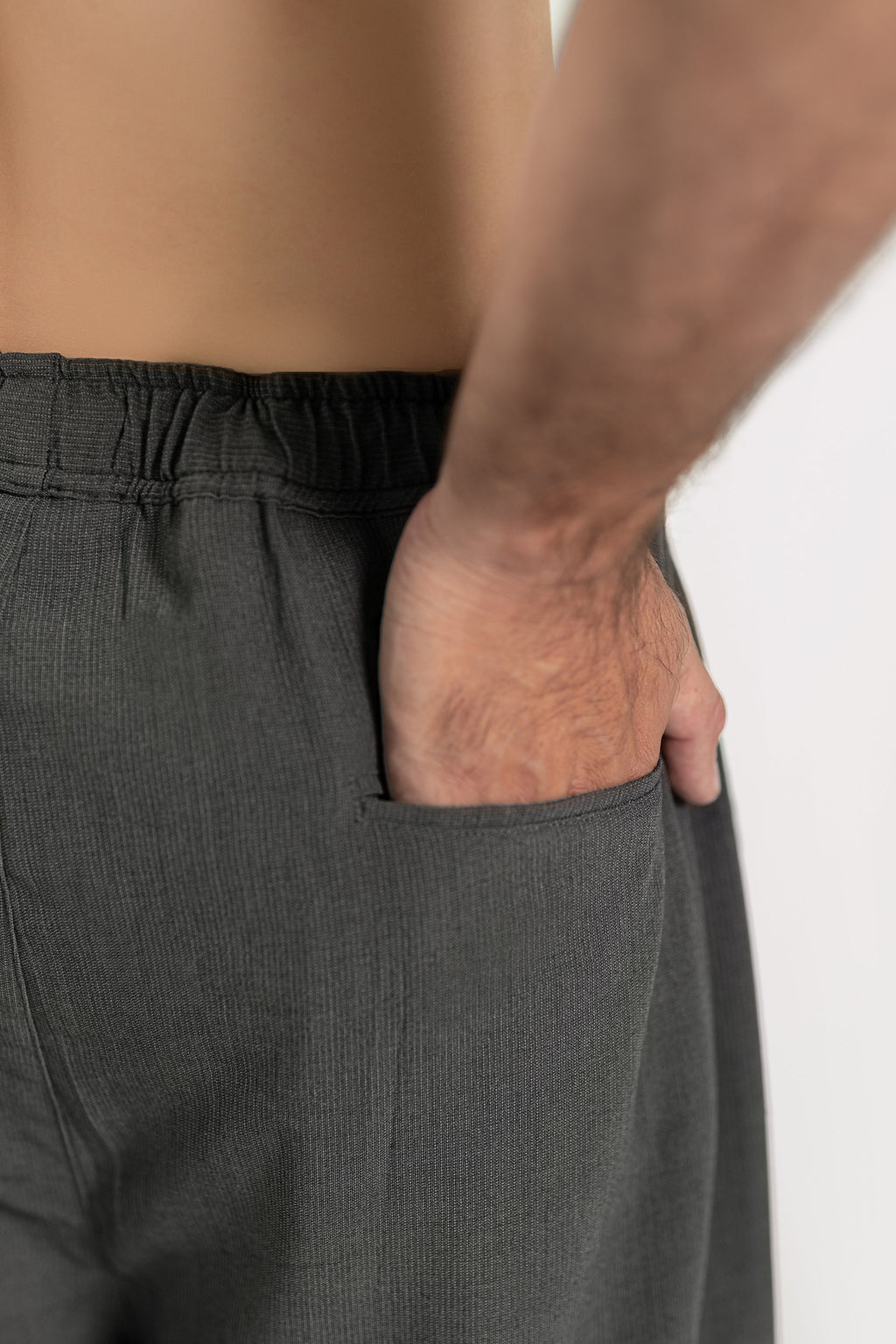 Shadowed Pintex Trouser Pants