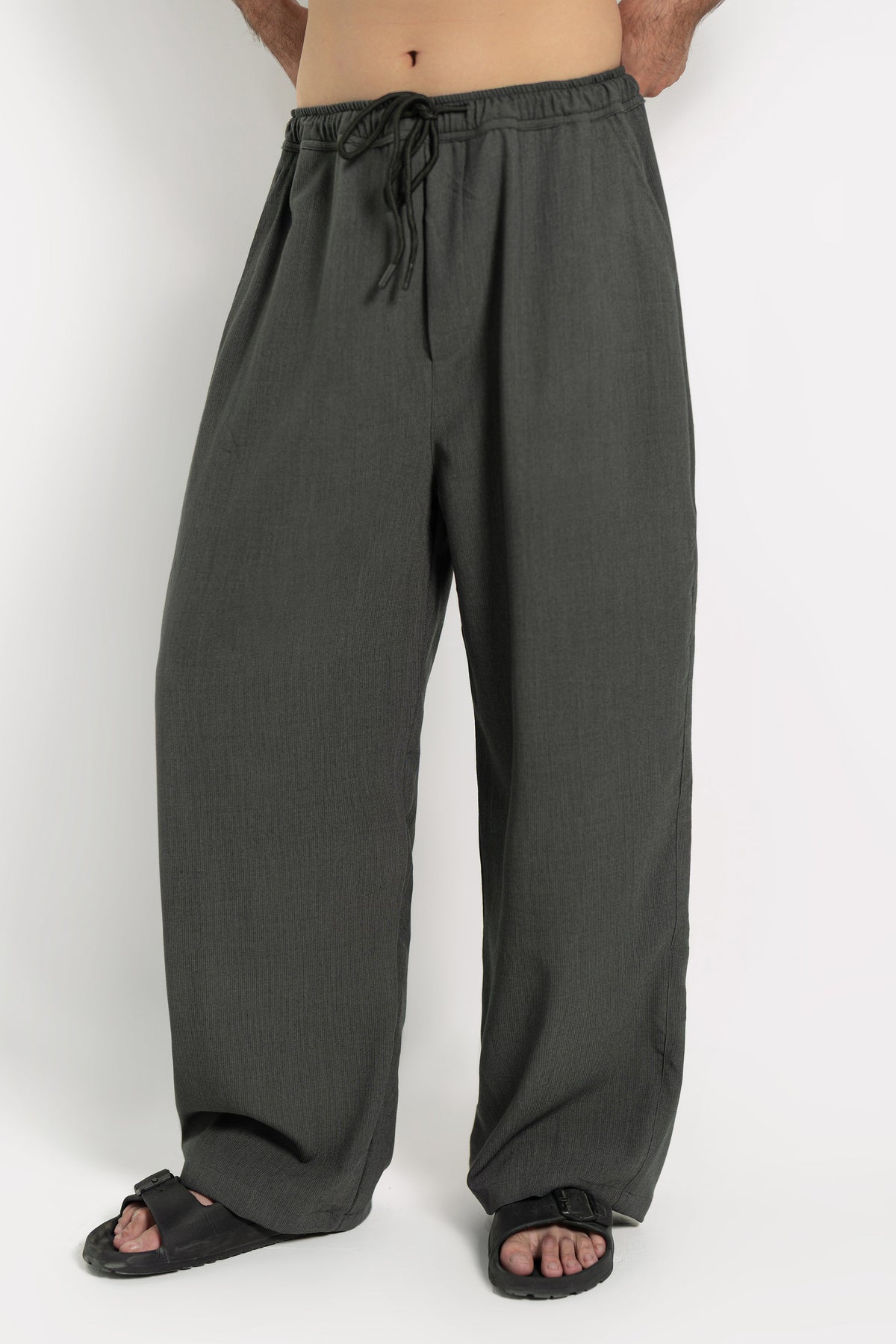 Shadowed Pintex Trouser Pants