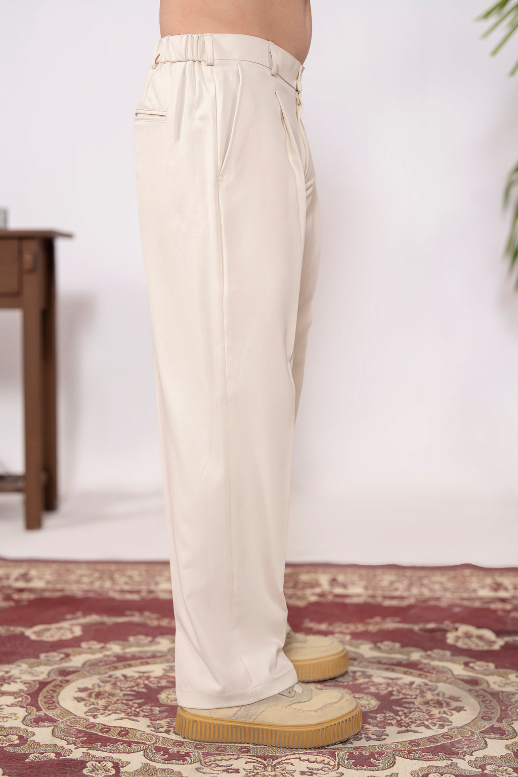Classic Fawn Pleated Pants