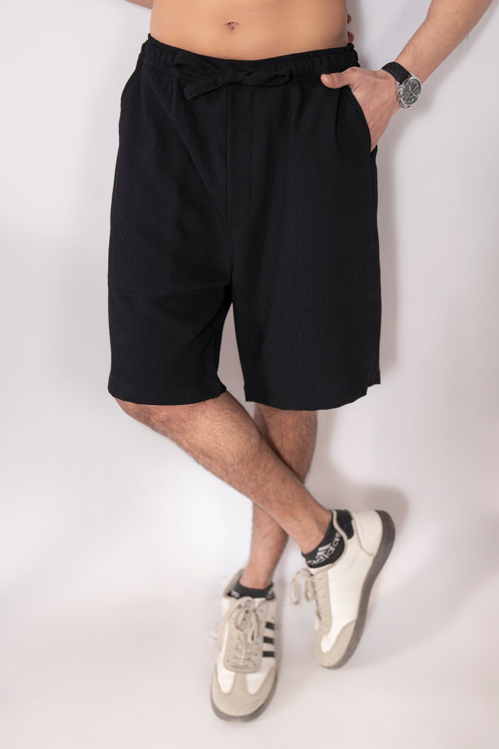 JoggerEase Textured Shorts