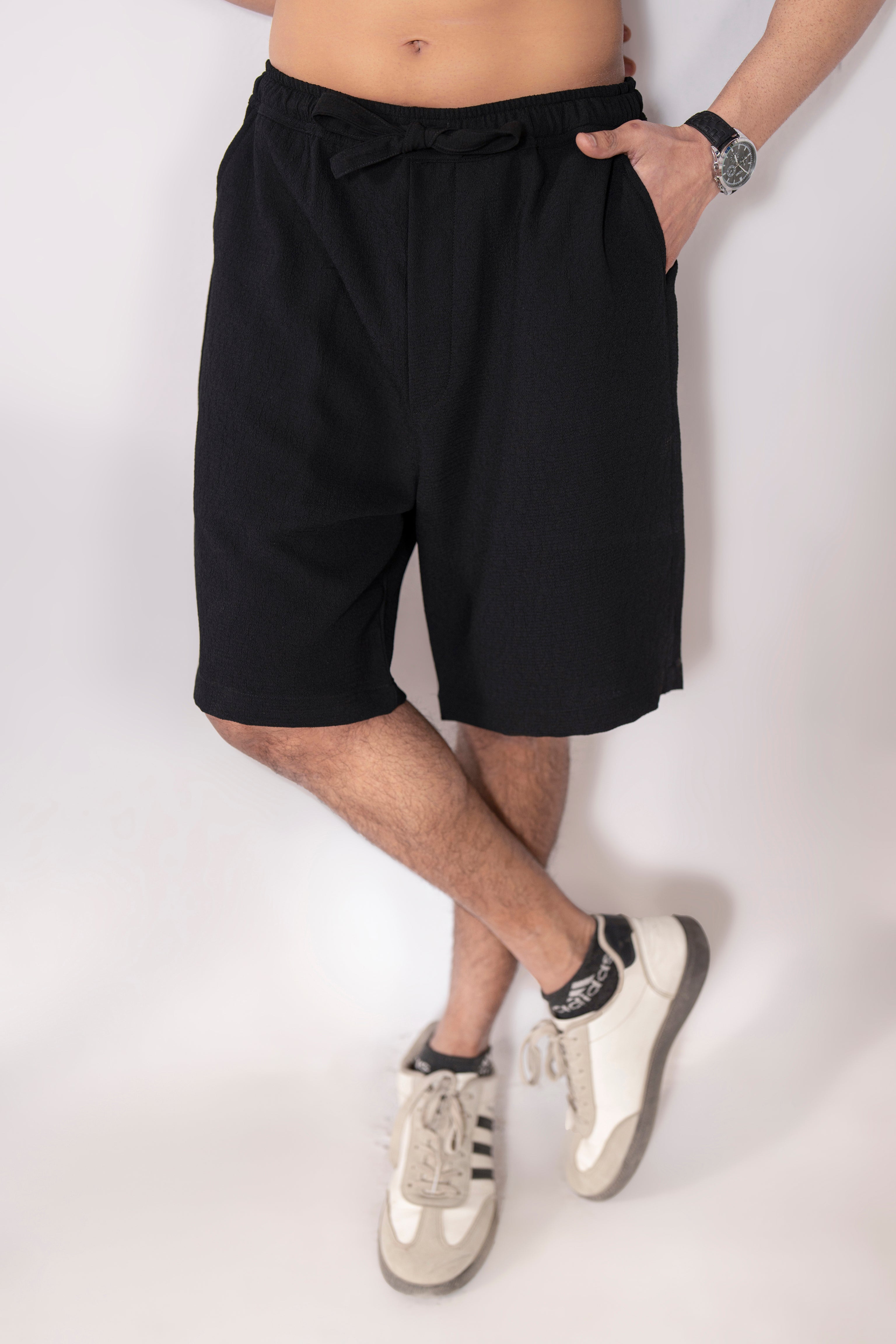 JoggerEase Textured Shorts