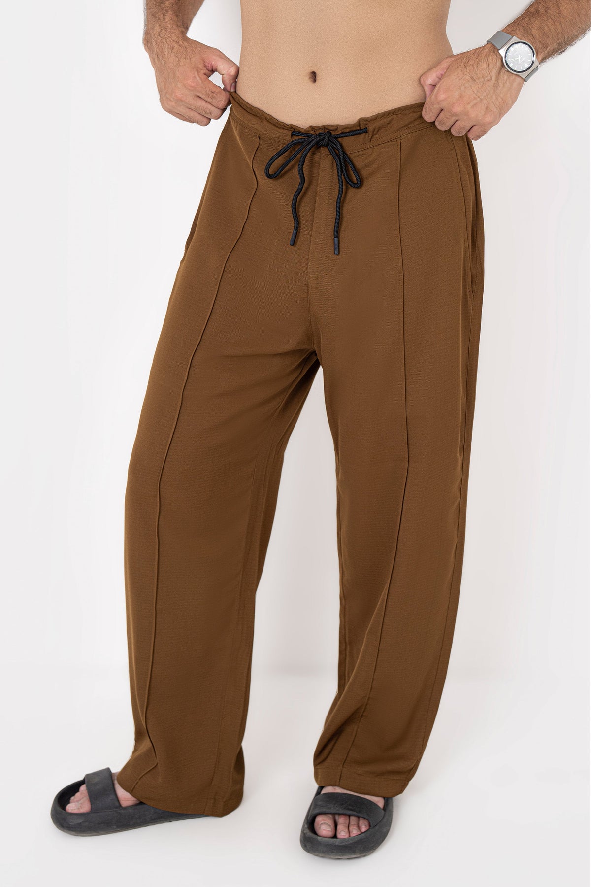 Clay Brown Pintex Pants