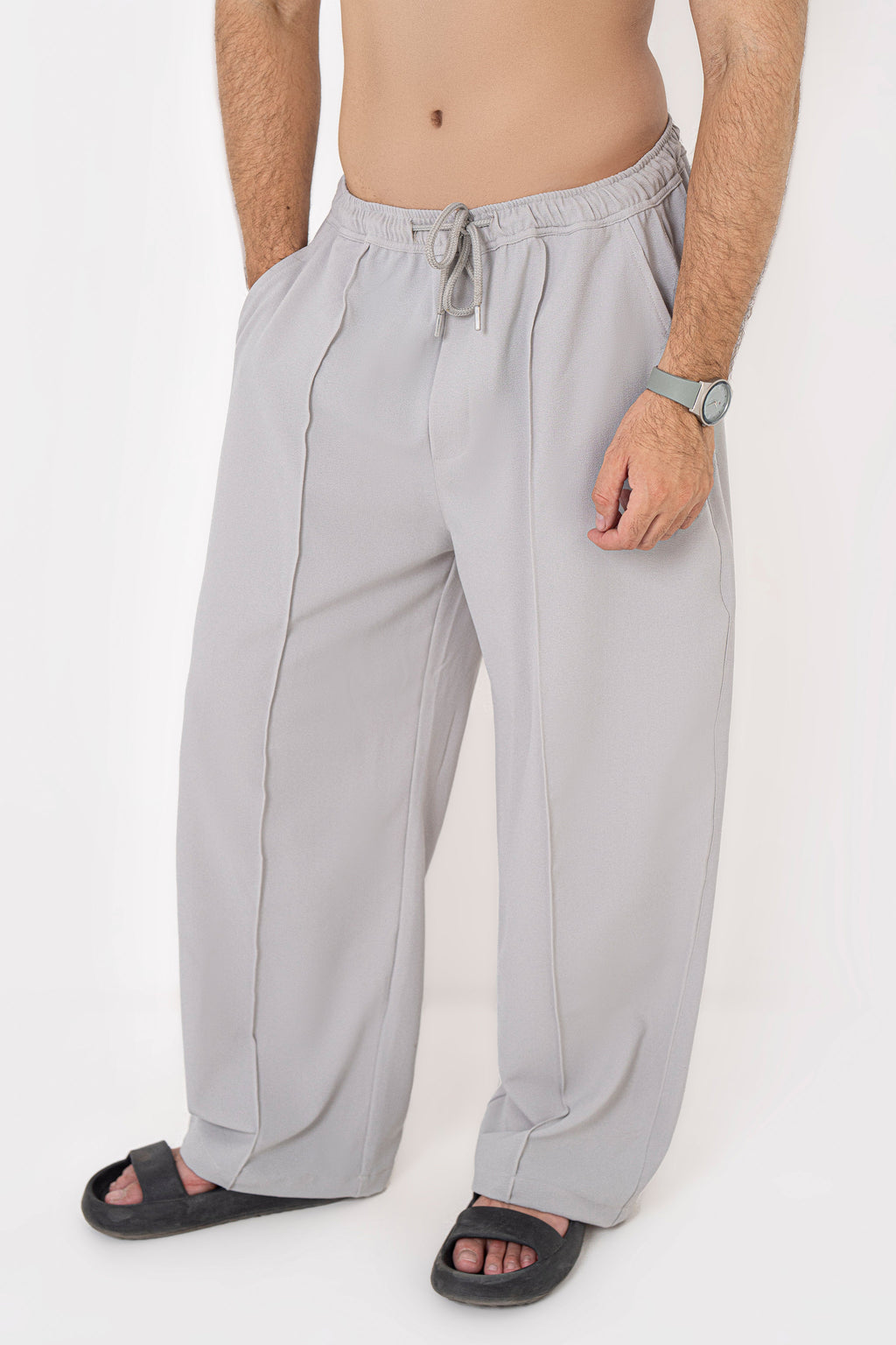 GreyThreads Pintex Trouser Pants