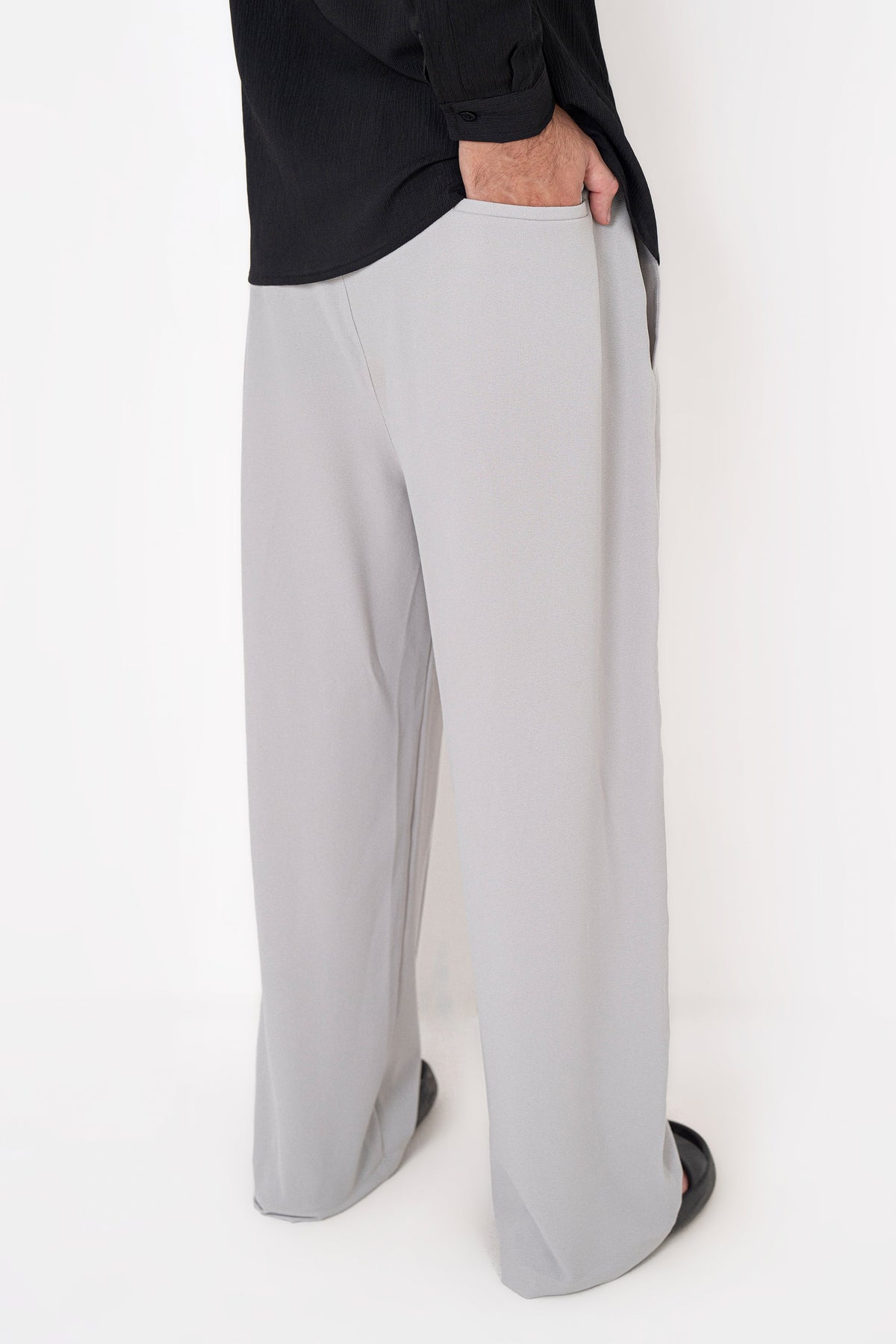 GreyThreads Pintex Trouser Pants