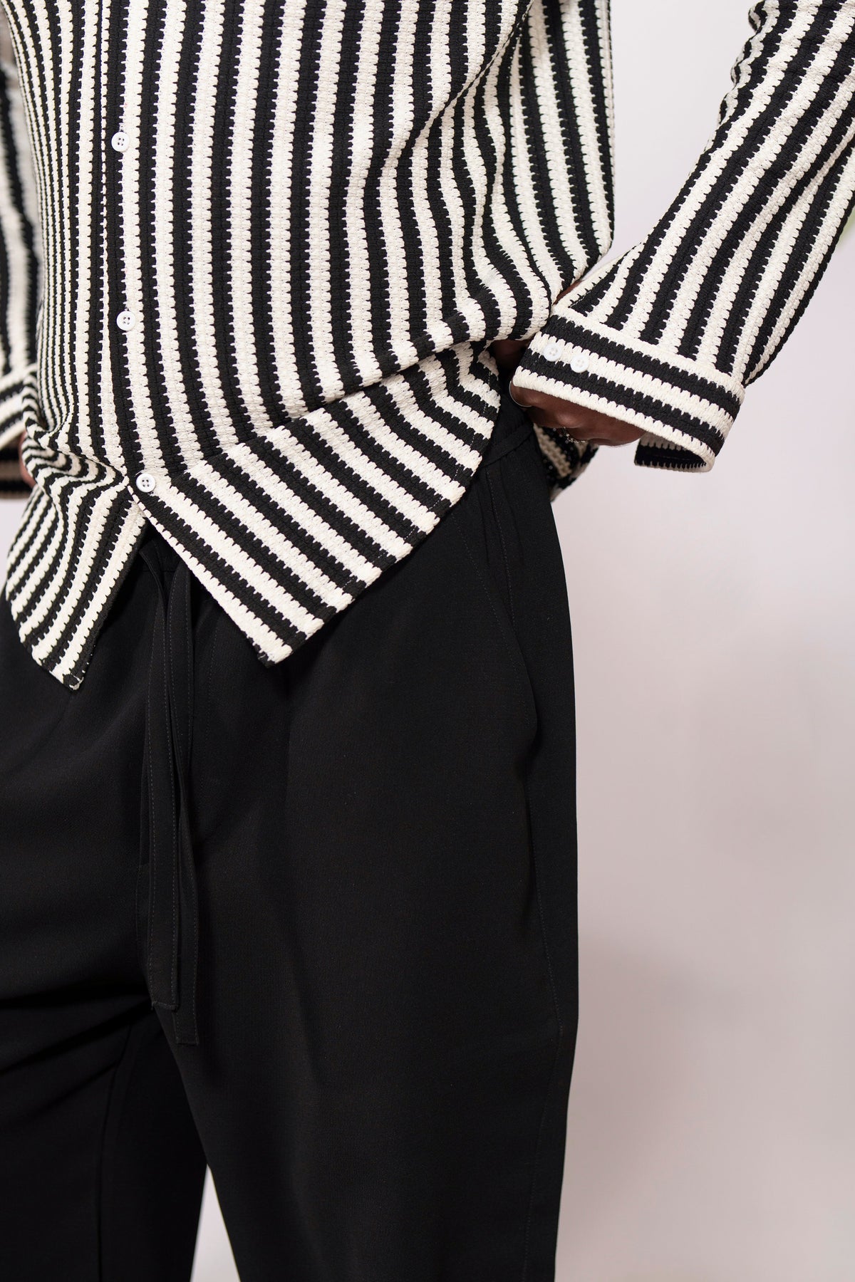 Noiré Grove Oversized Crochet Shirt