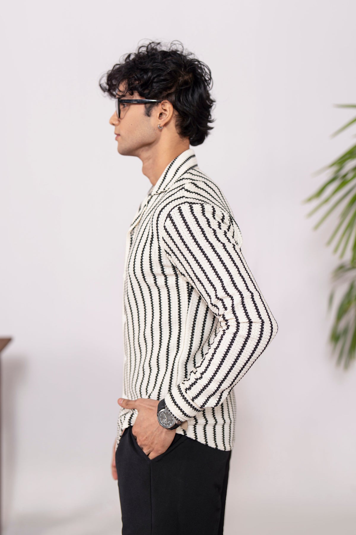 Blanc Grove Oversized Crochet Shirt