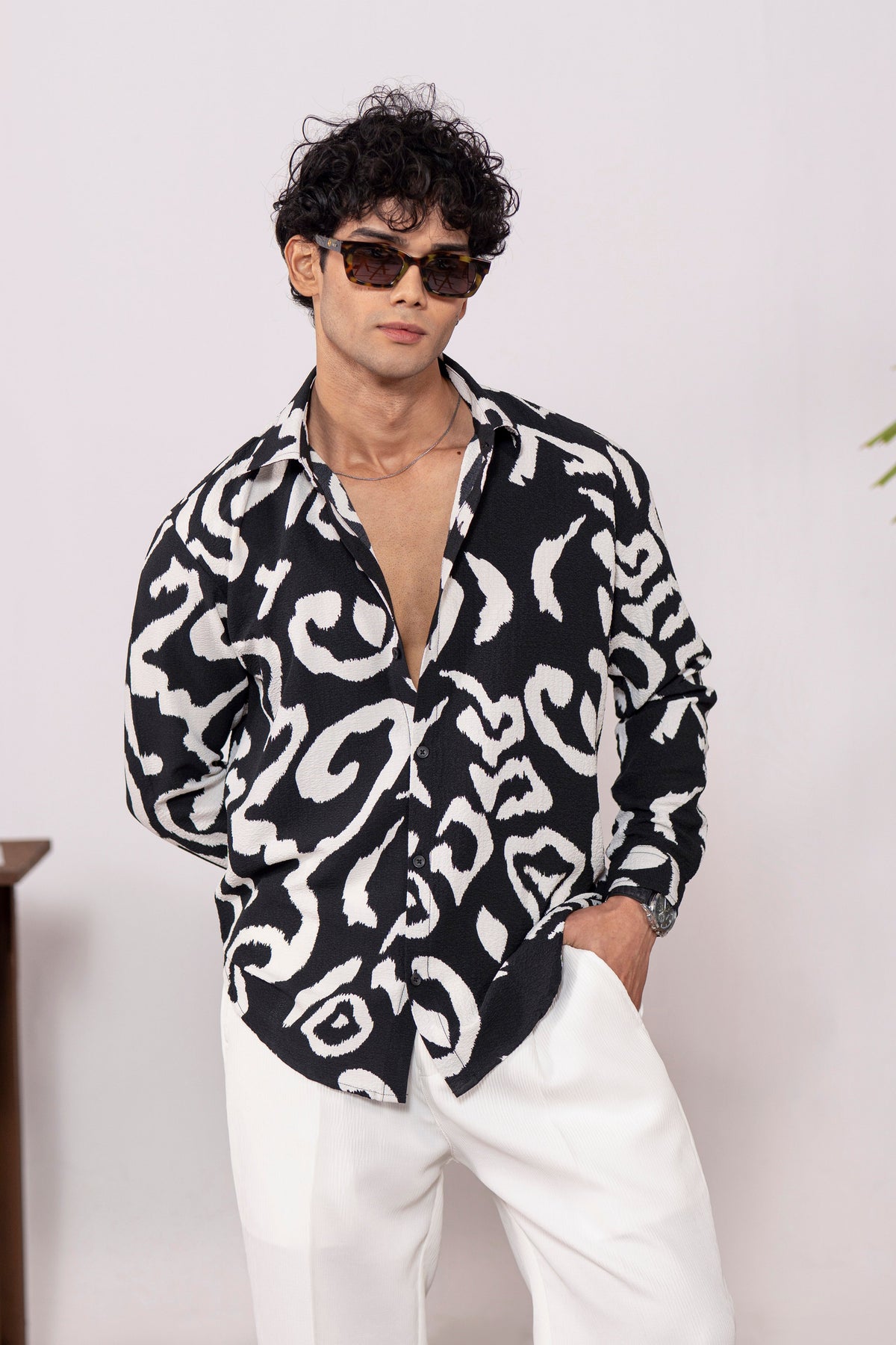 Nero Bianco Creased Shirt