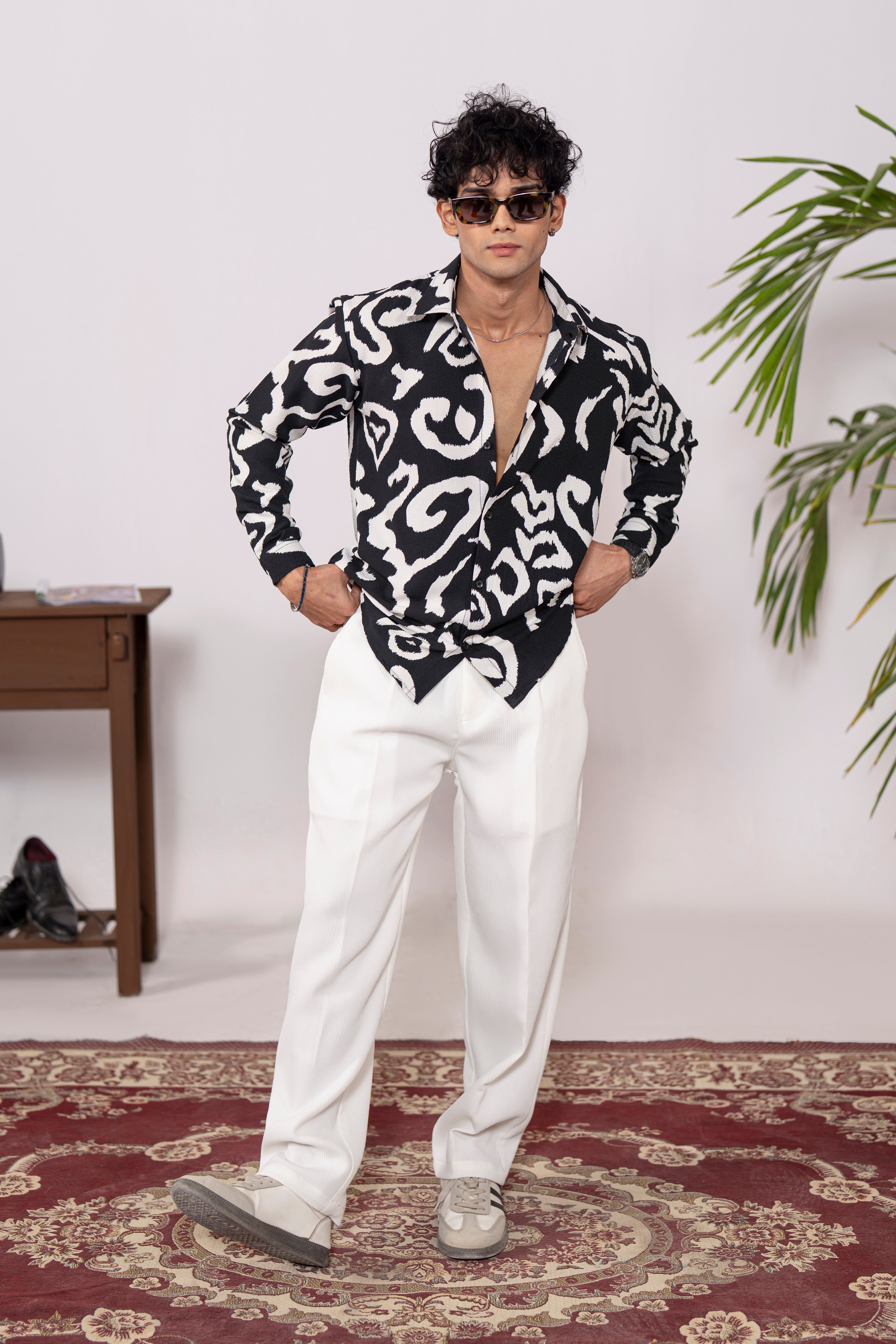 Nero Bianco Creased Shirt