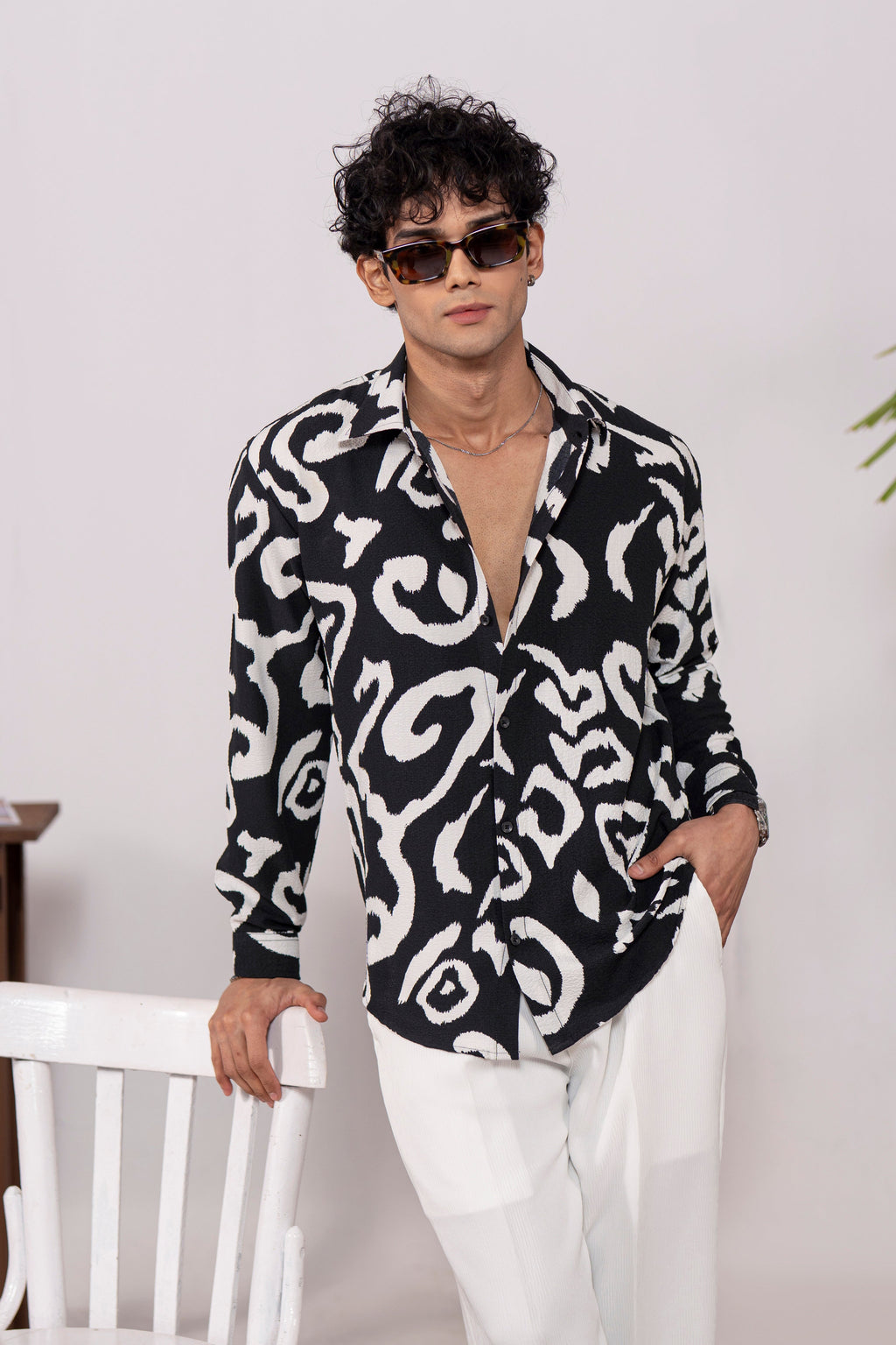 Nero Bianco Creased Shirt