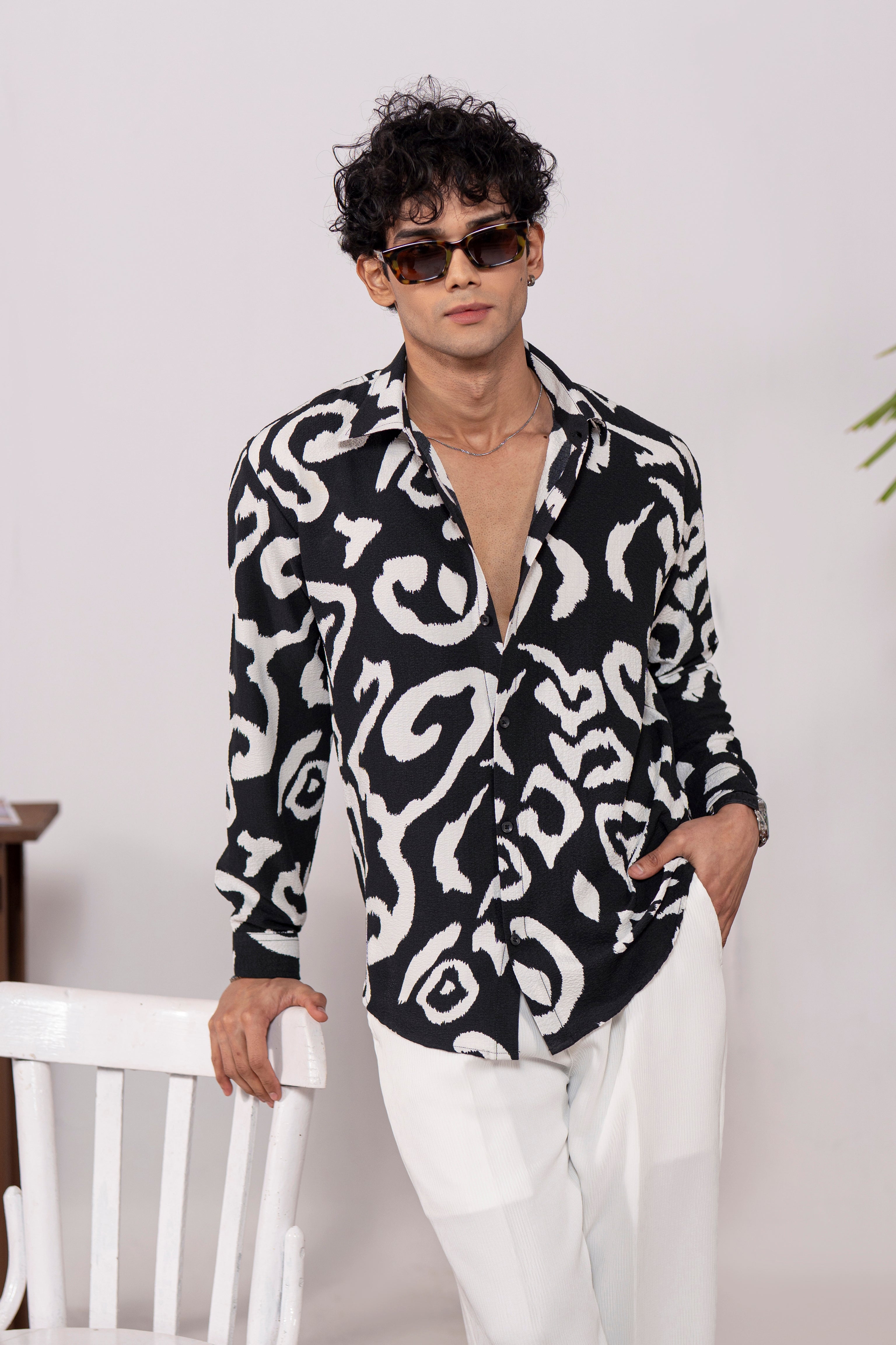 Nero Bianco Creased Shirt
