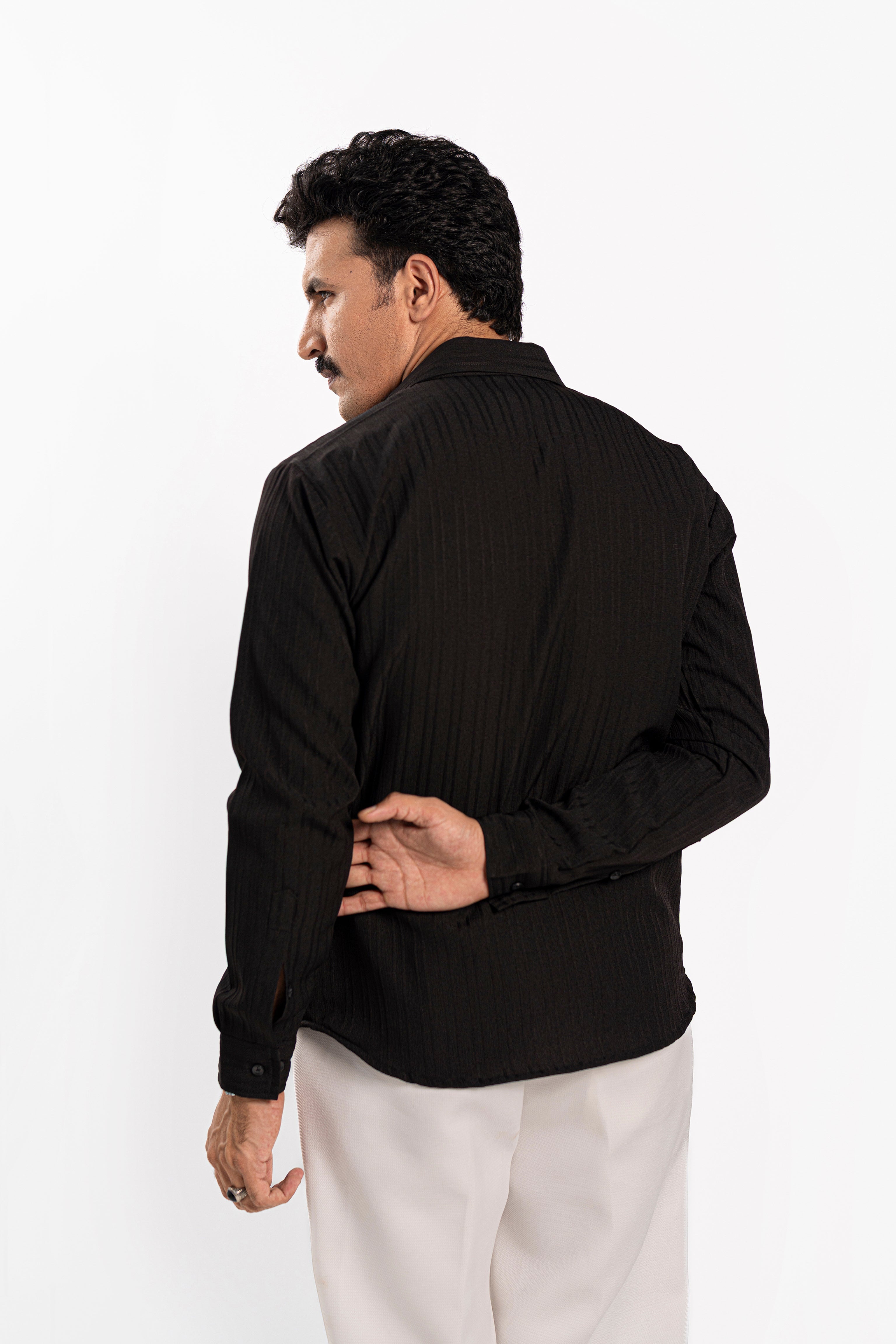 Noir Threaded Shirt - FS