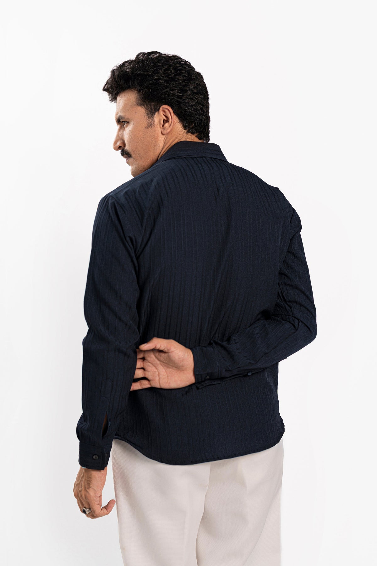 Navy Threaded Shirt - FS